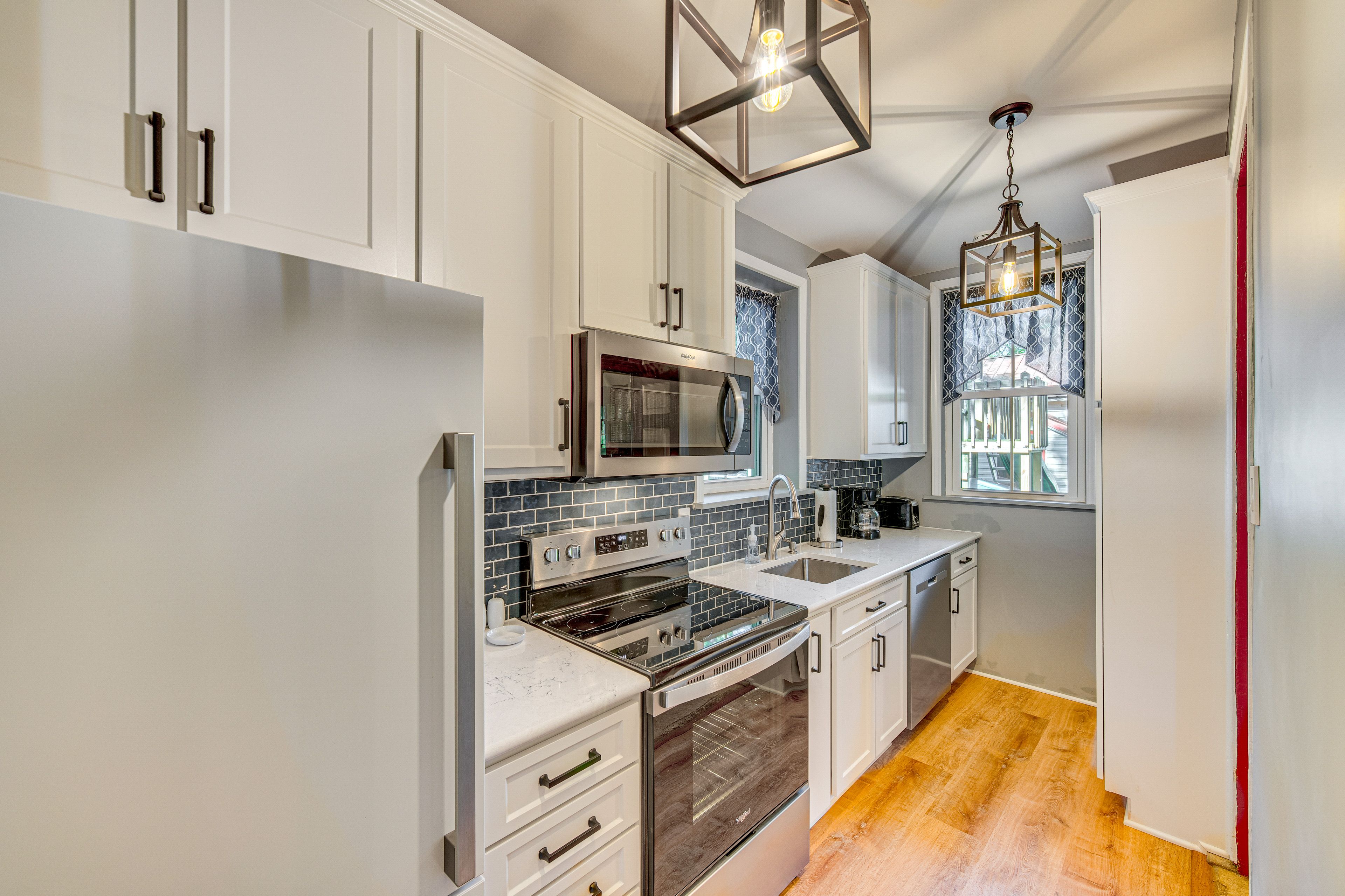 Kitchen | Washer/Dryer | Central Heat | Window A/C Units