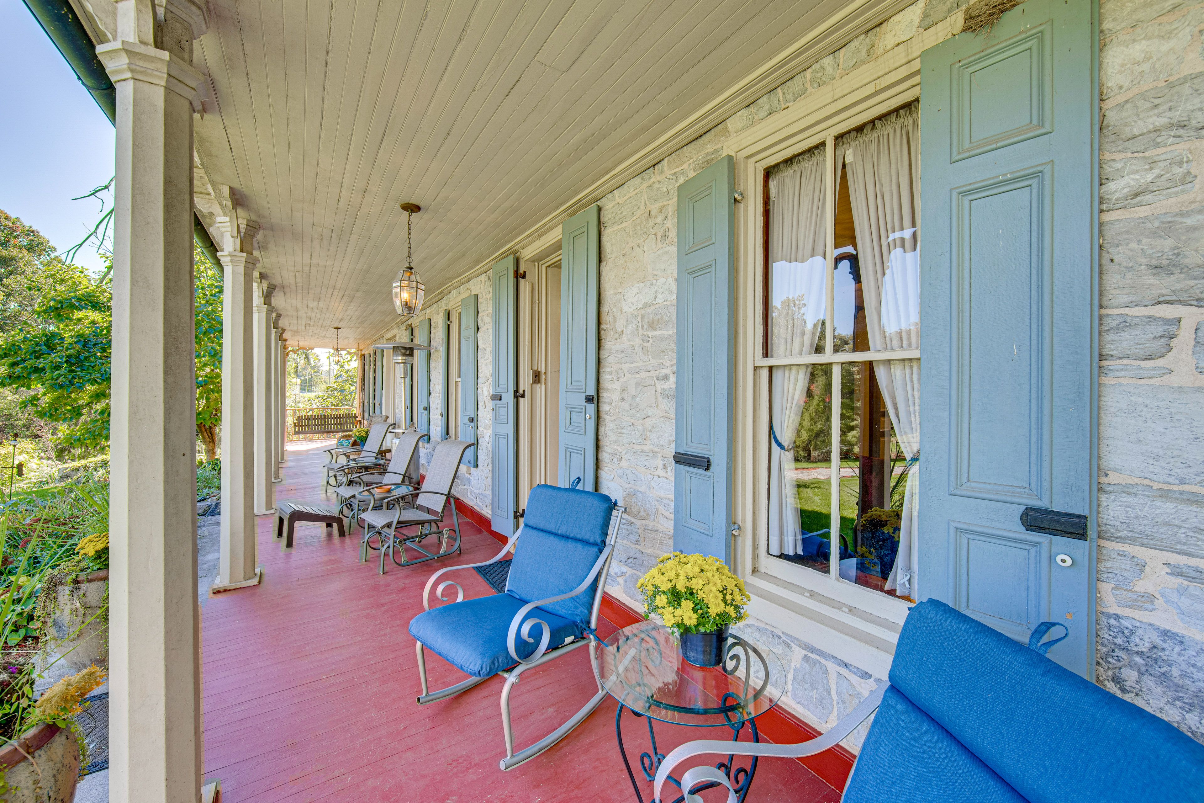 Front Porch | Peacocks On-Site
