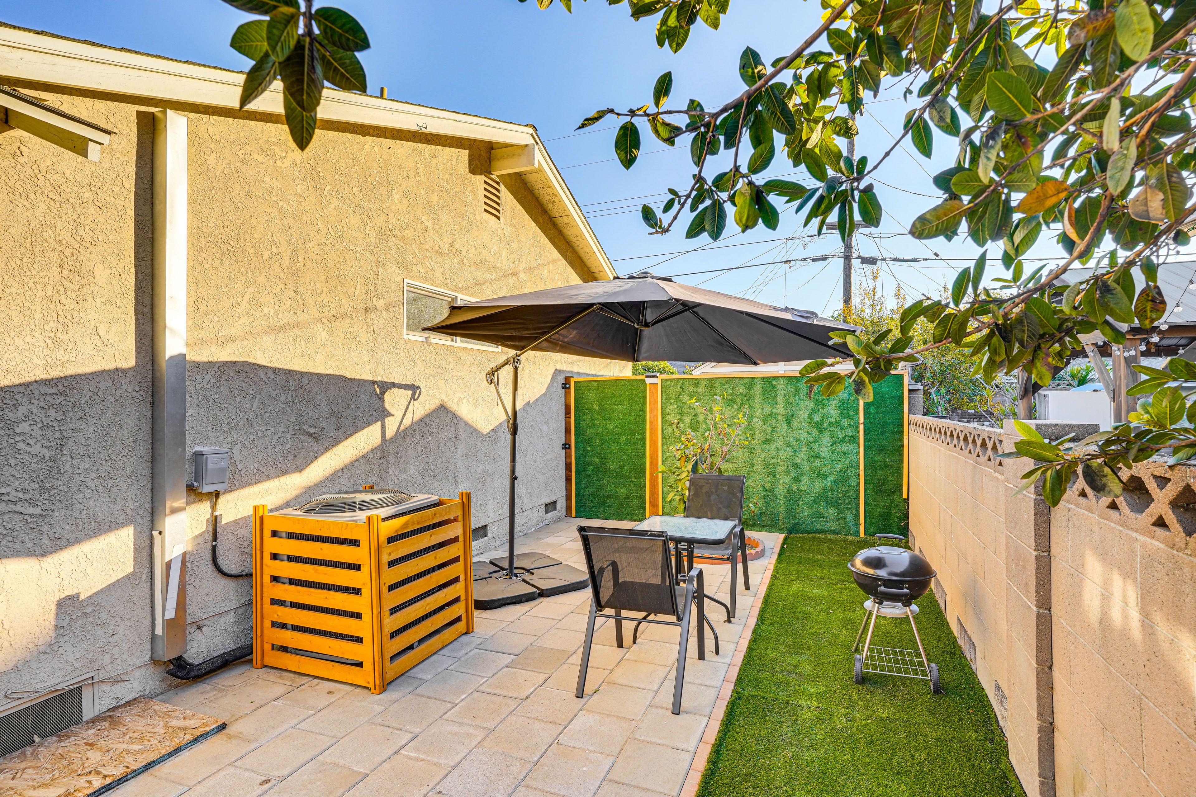 Studio Exterior | Patio | Dining Area | Charcoal Grill