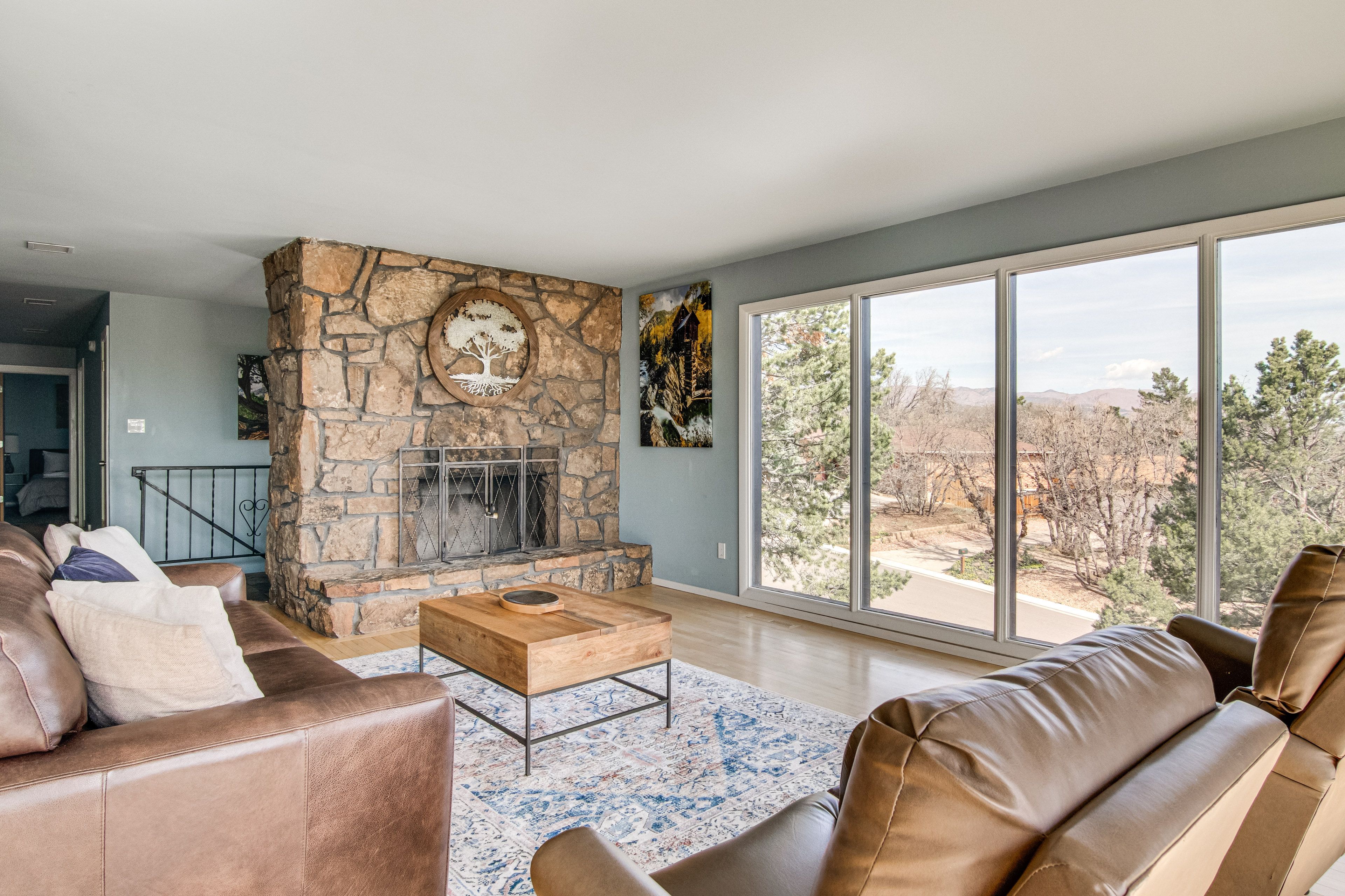 Interior | Central Heating & A/C | Free WiFi | Mountain Views