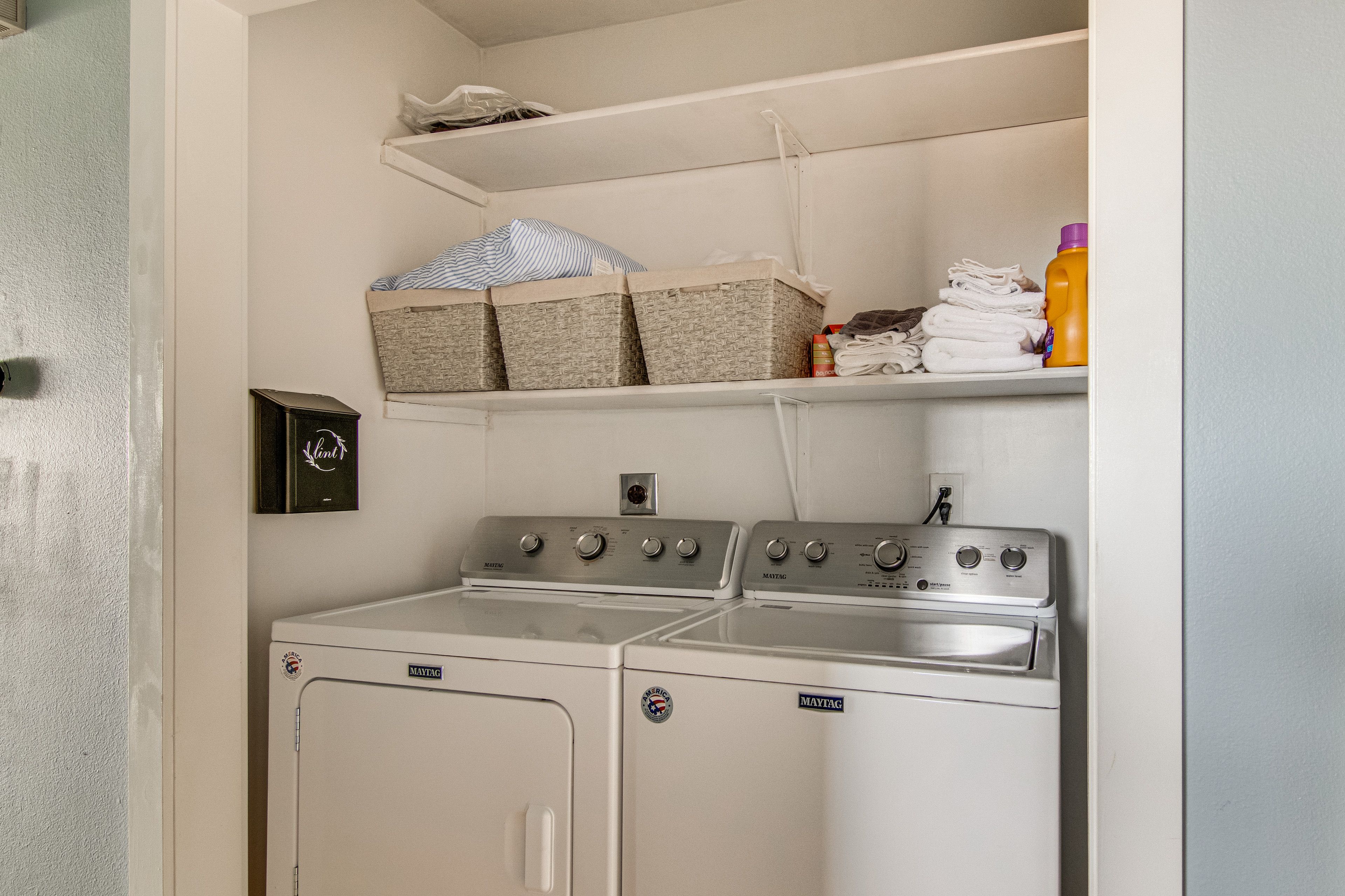 Laundry Area | 2nd Floor | Washer/Dryer | Iron/Board