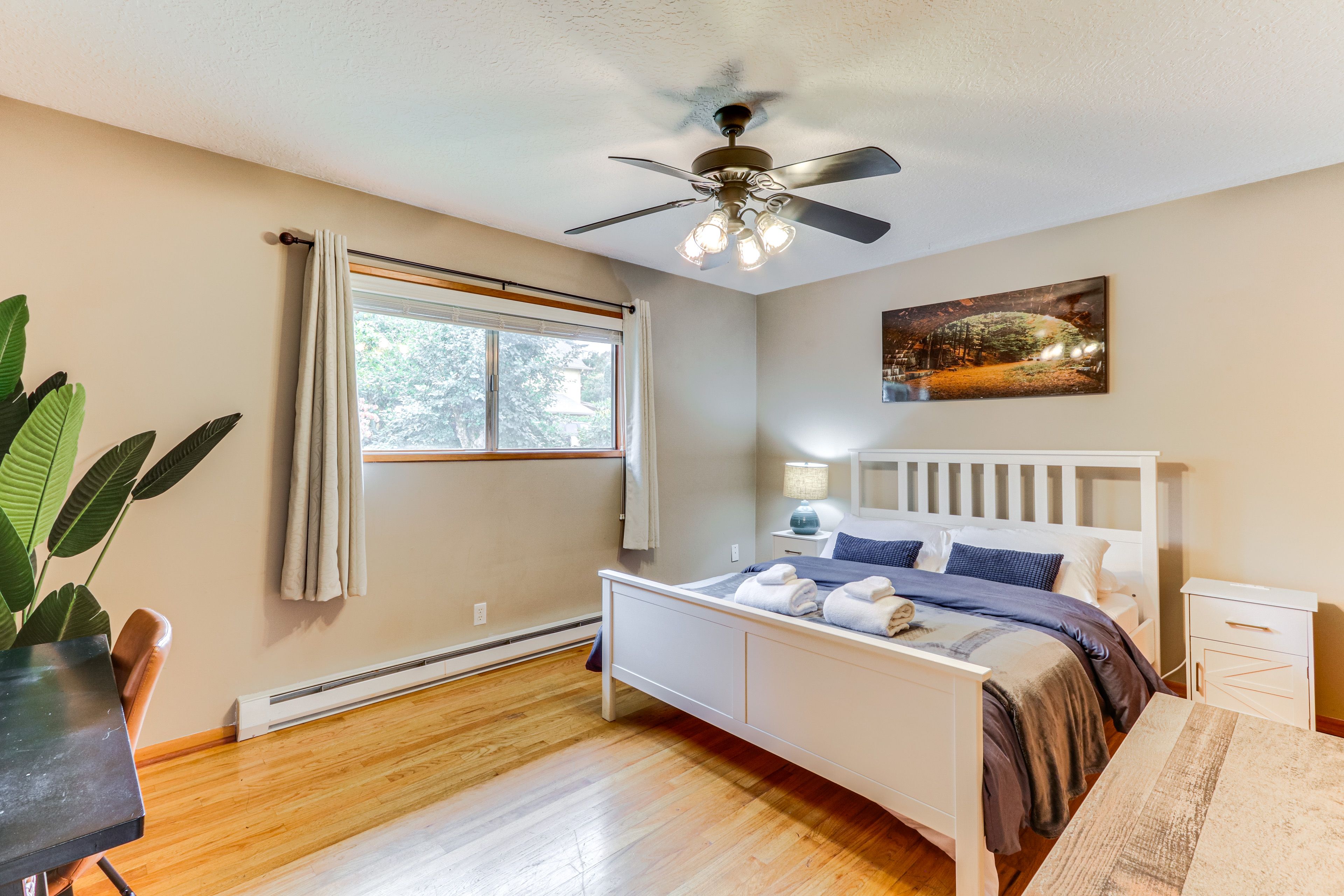 Bedroom 1 | Queen Bed | Office Space | Linens Provided