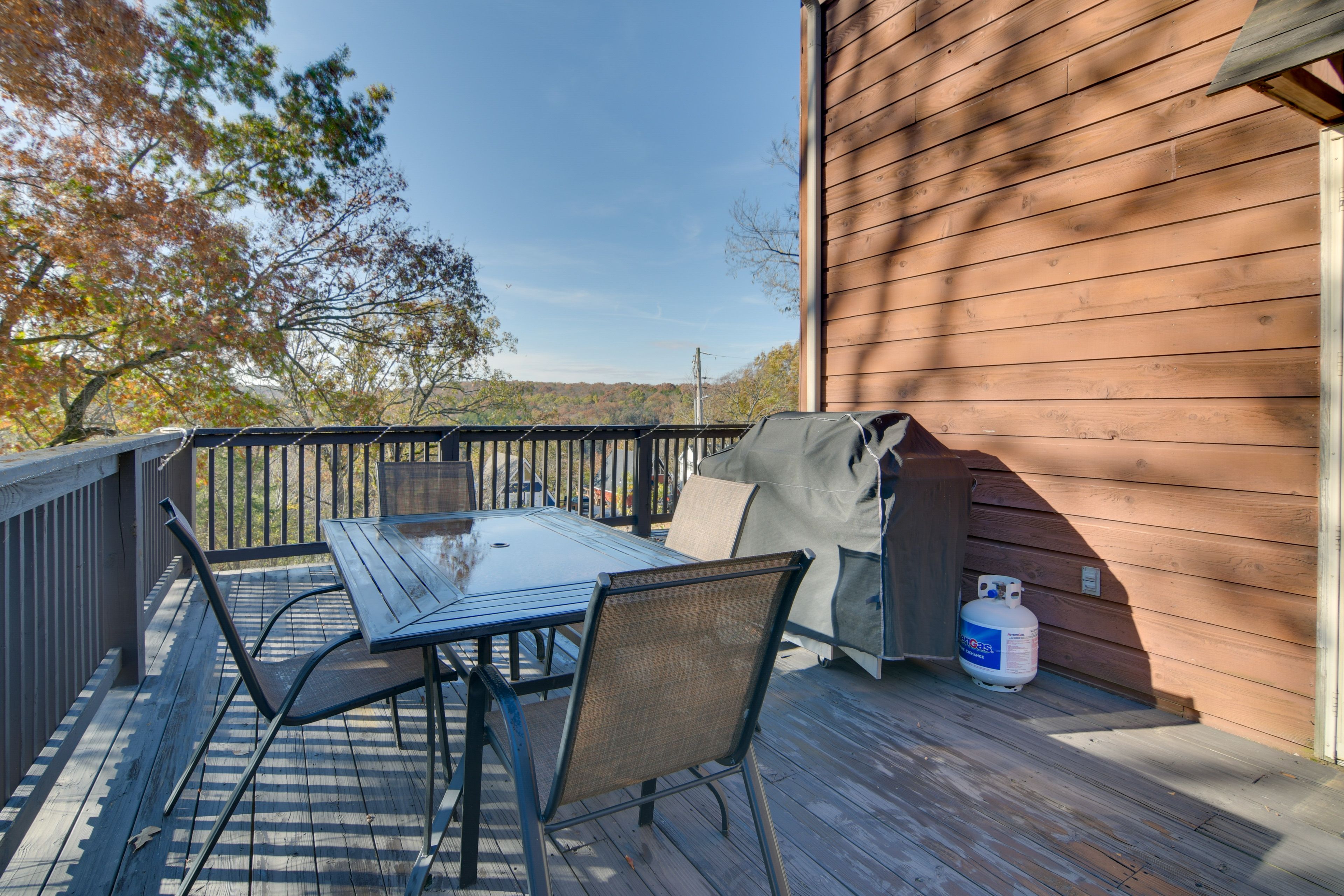 Wraparound Deck | Gas Grill | Outdoor Dining Area