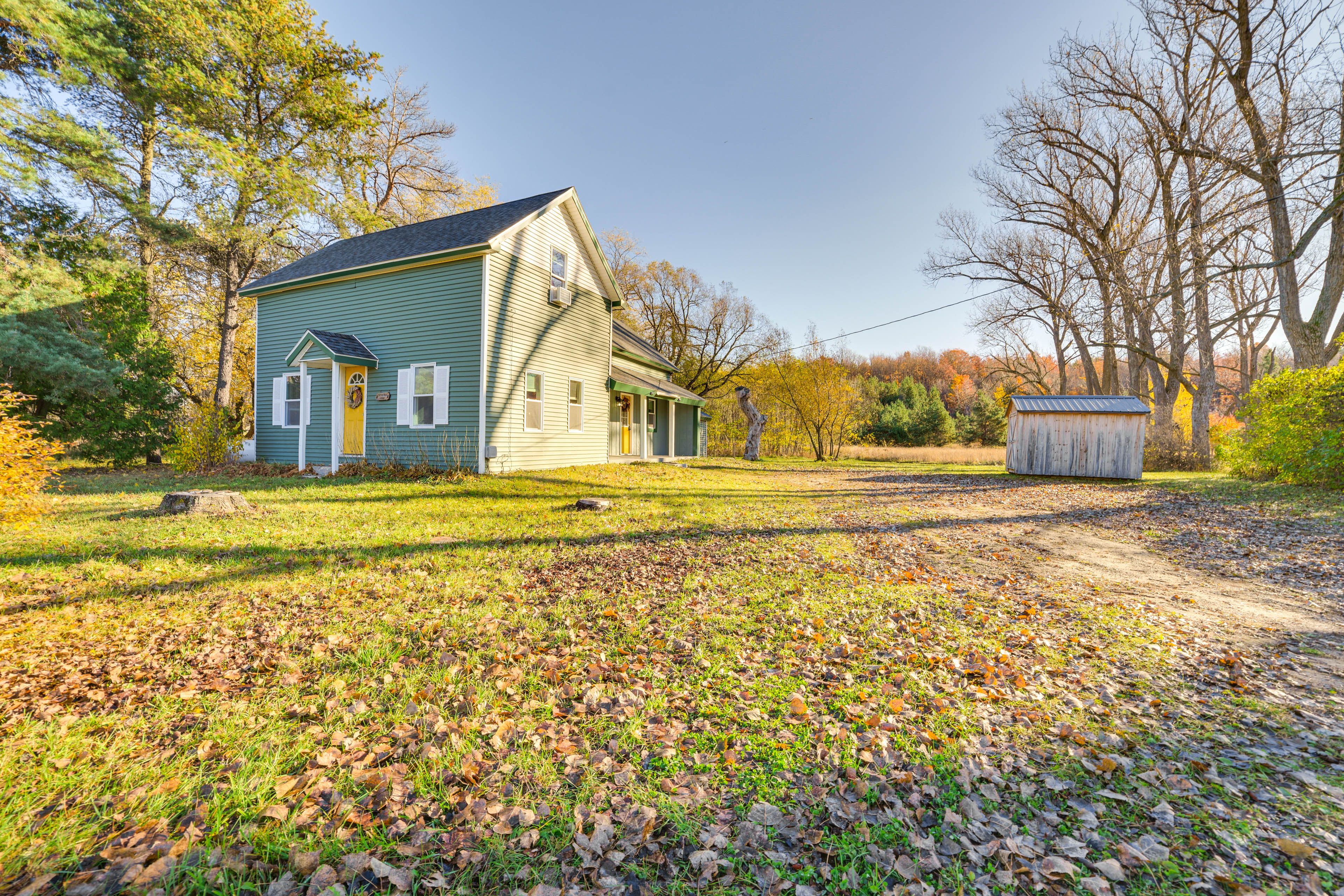 Property Exterior | 2-Story Home | RV/Trailer Parking Allowed On-Site