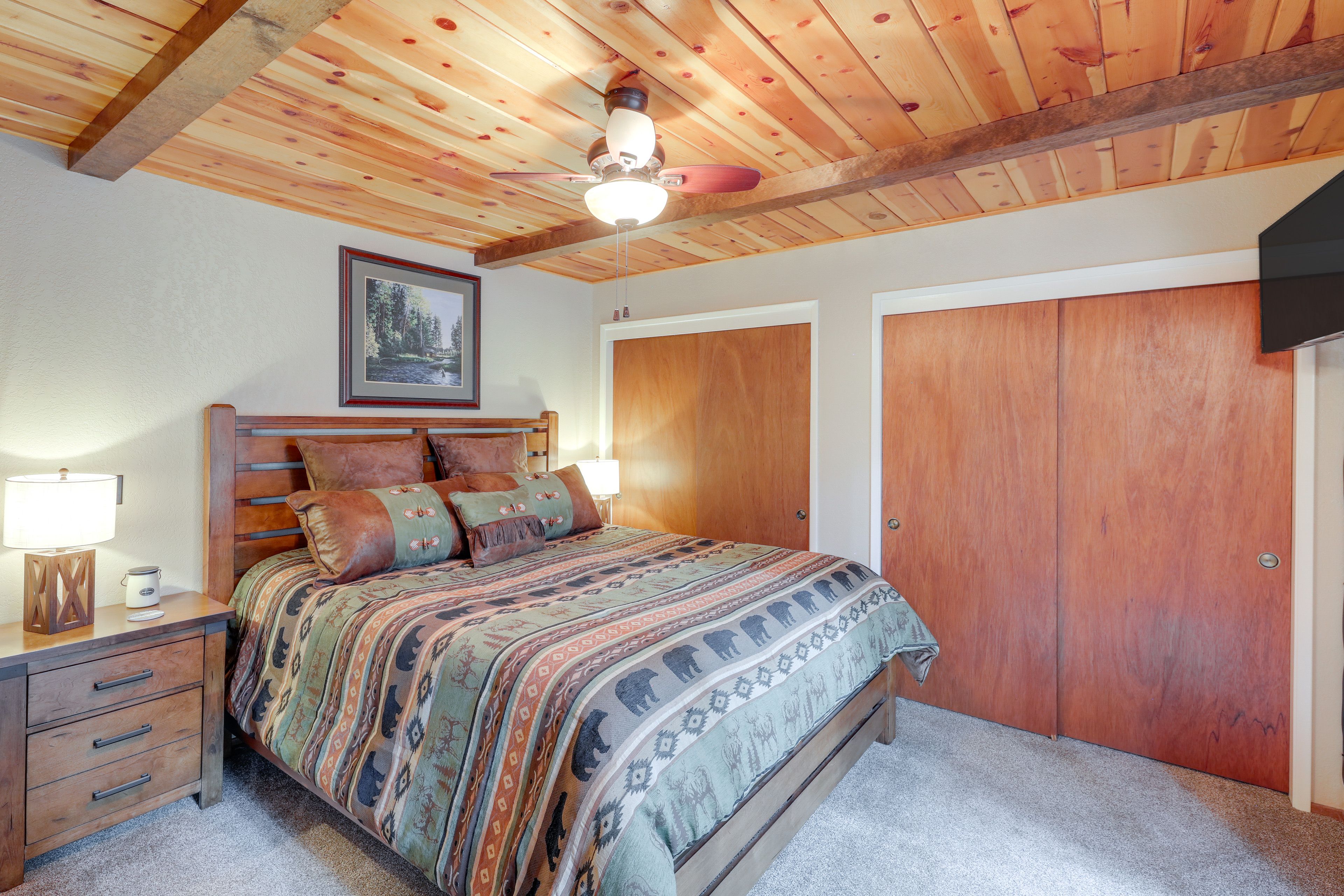 Bedroom 1 | California King Bed | Linens Provided | Smart TV w/ Cable