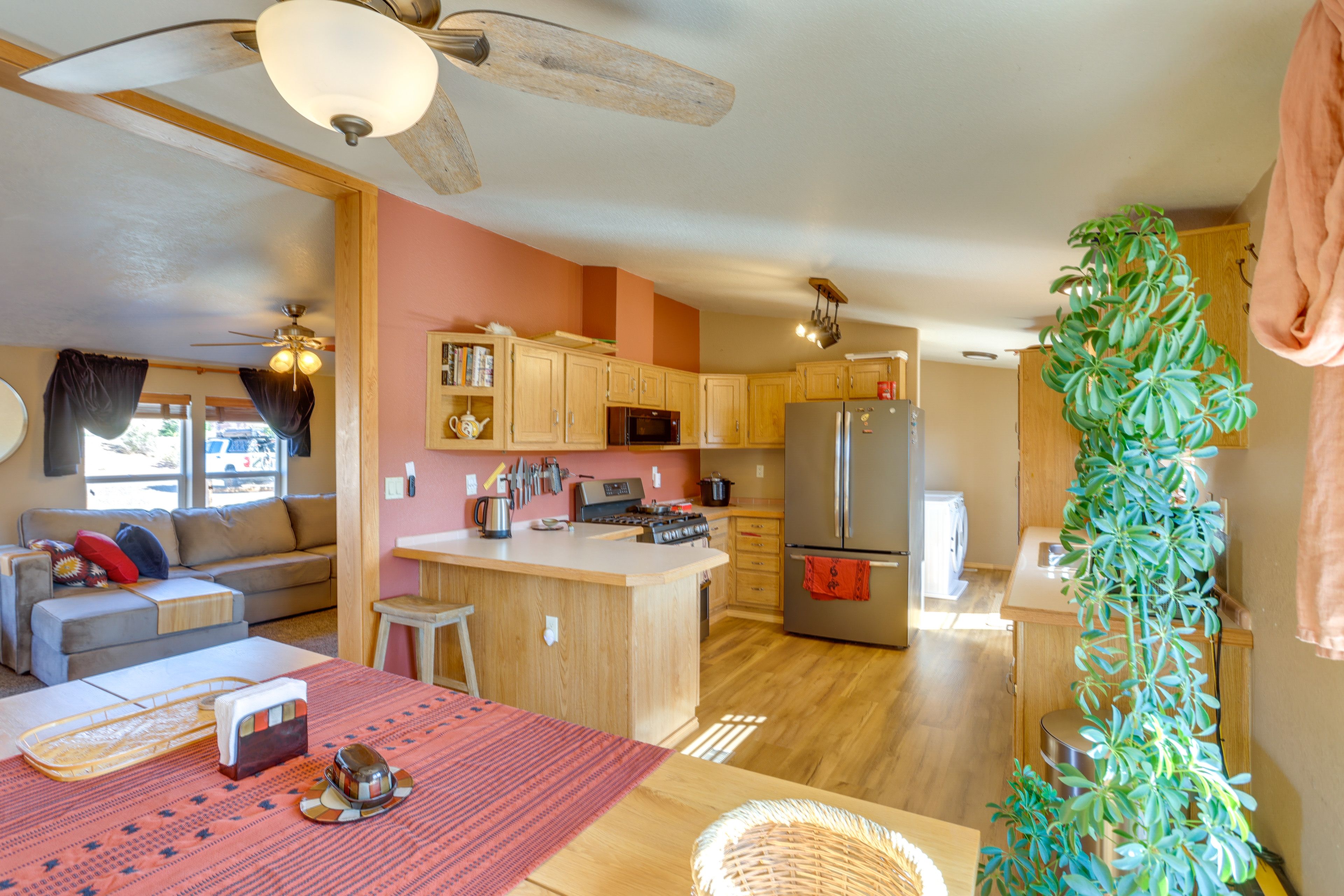 Dining Area/Kitchen | Single-Story Home | Central A/C & Heating