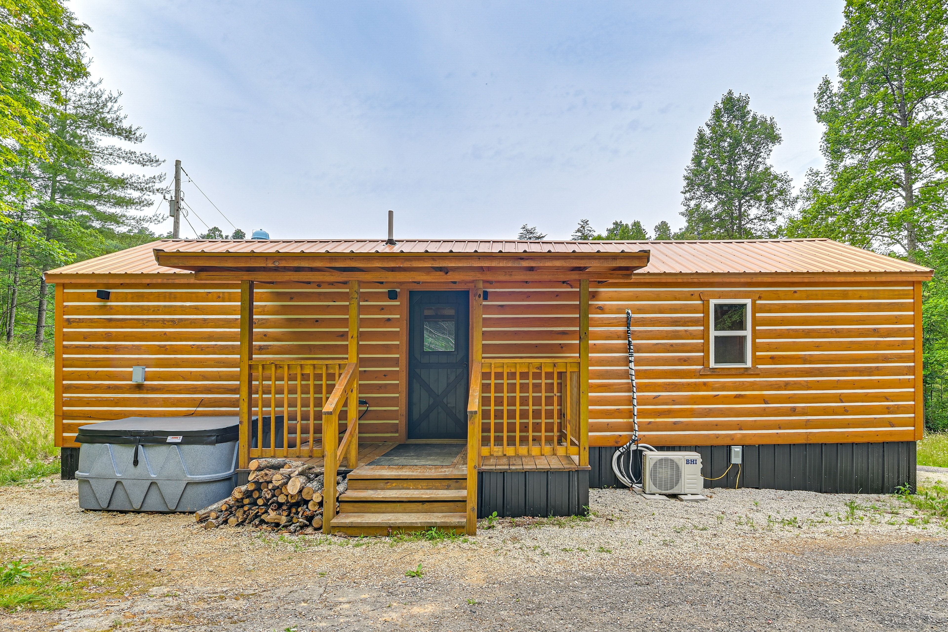 Cabin Exterior | Private Hot Tub