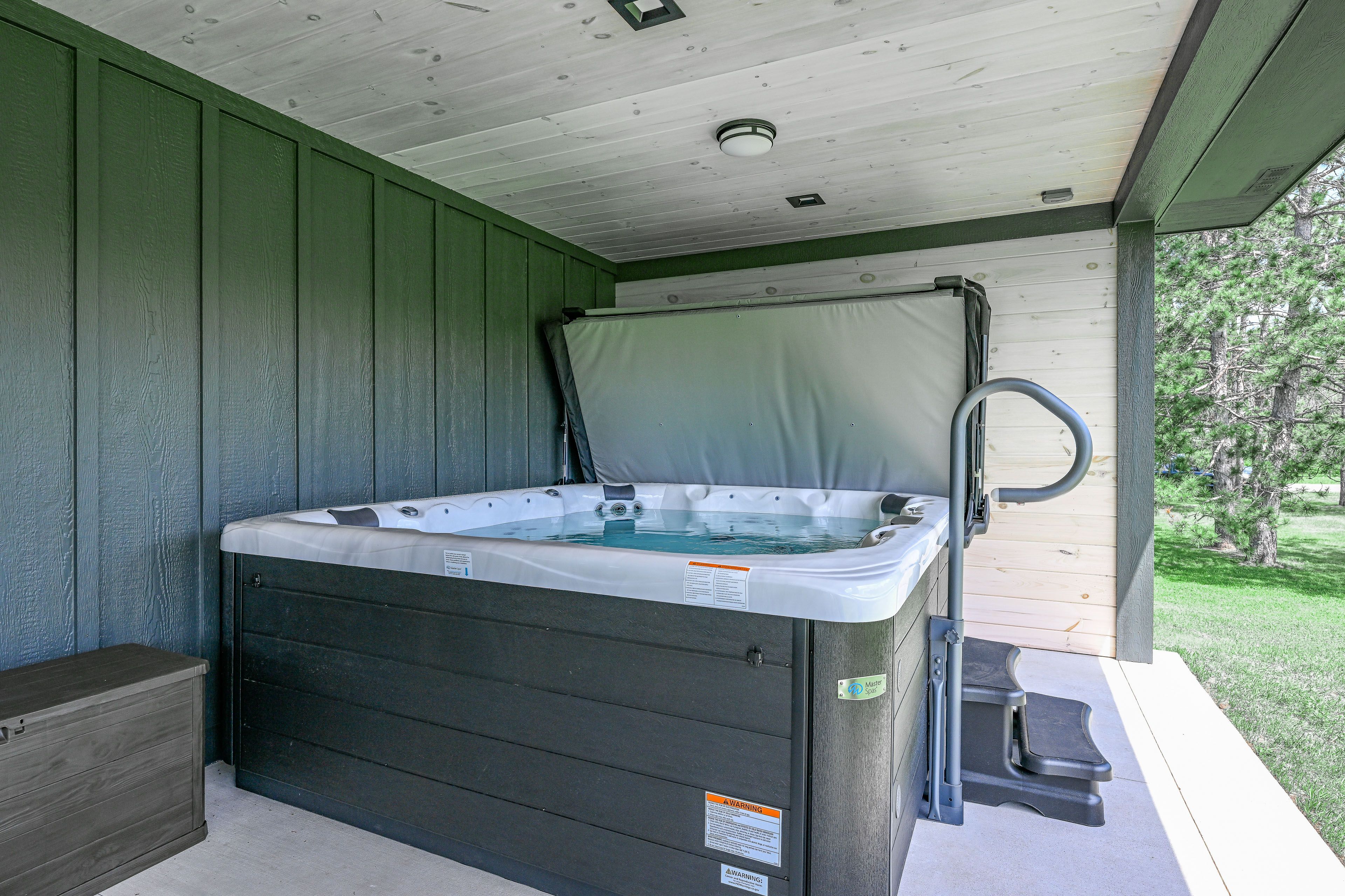 Patio | Private Hot Tub