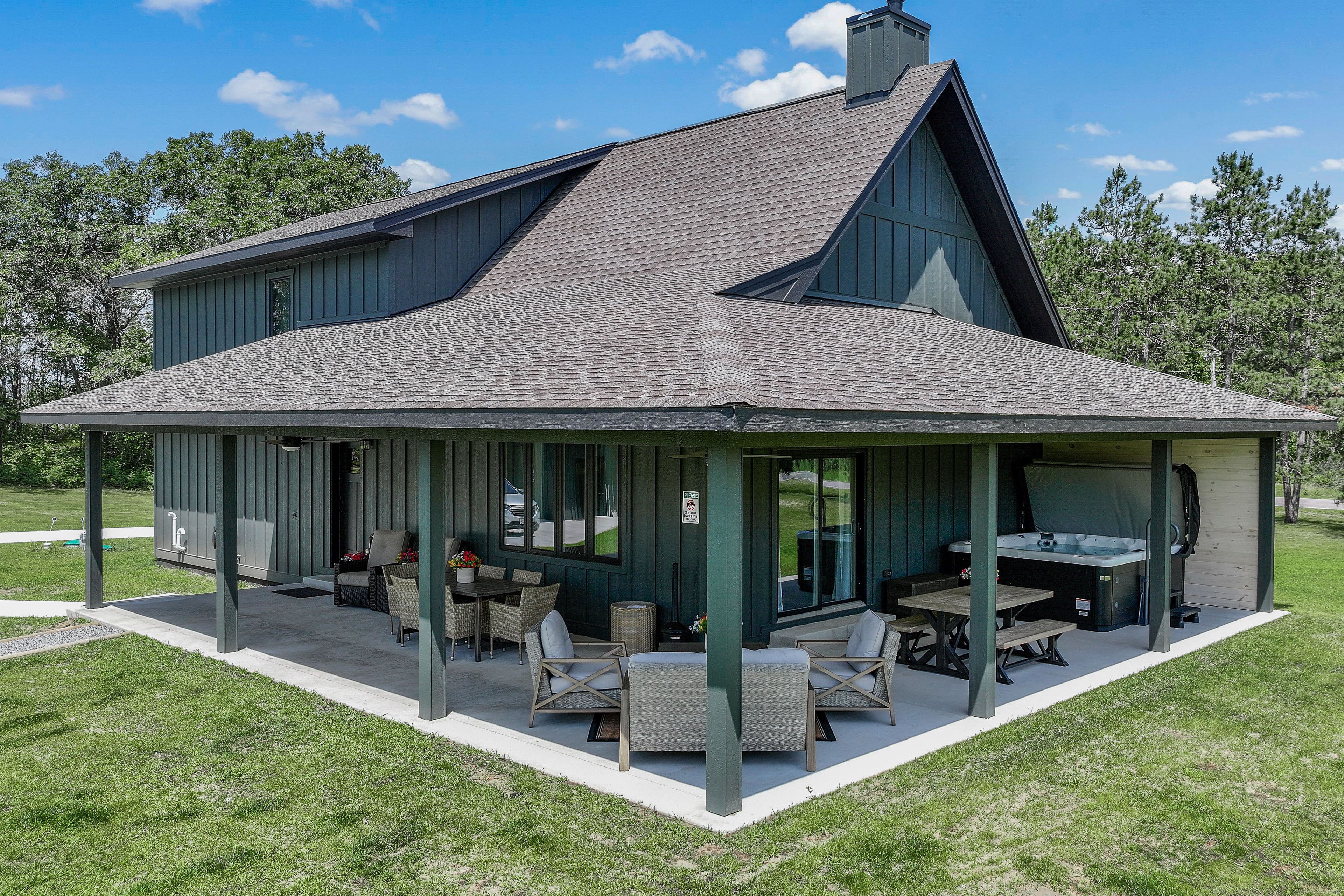 Covered Patio | Outdoor Dining Area | Hot Tub