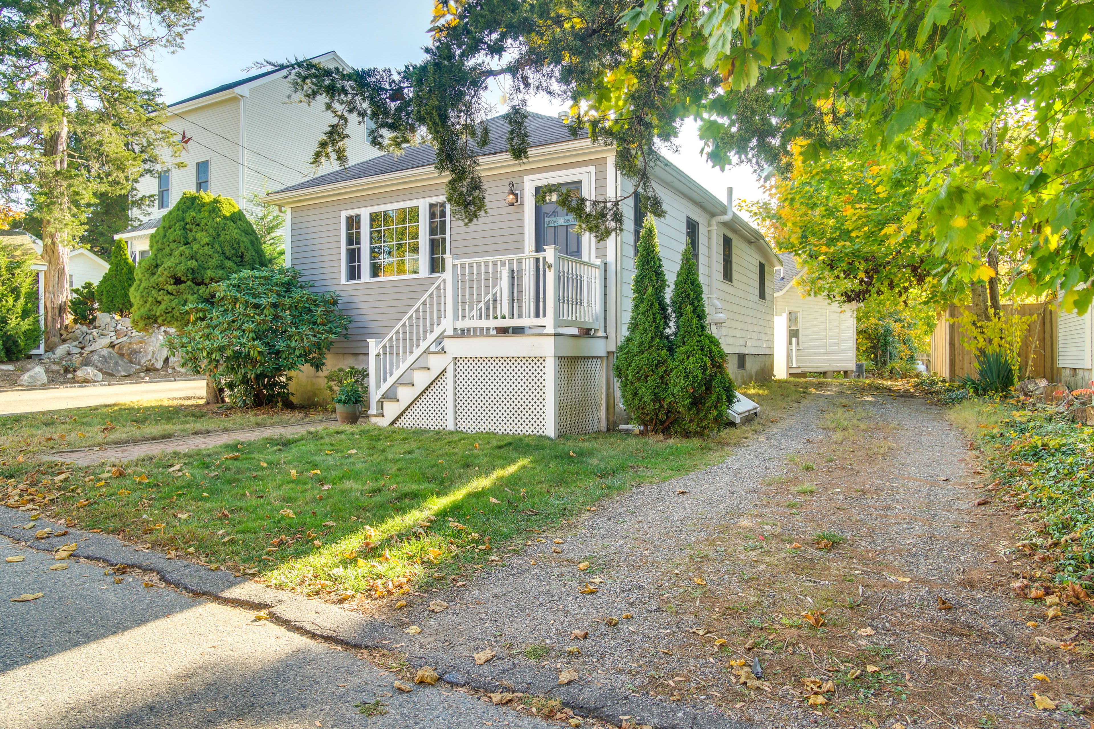 Cottage Exterior | Keyless Entry | Walk to Beach & Playground