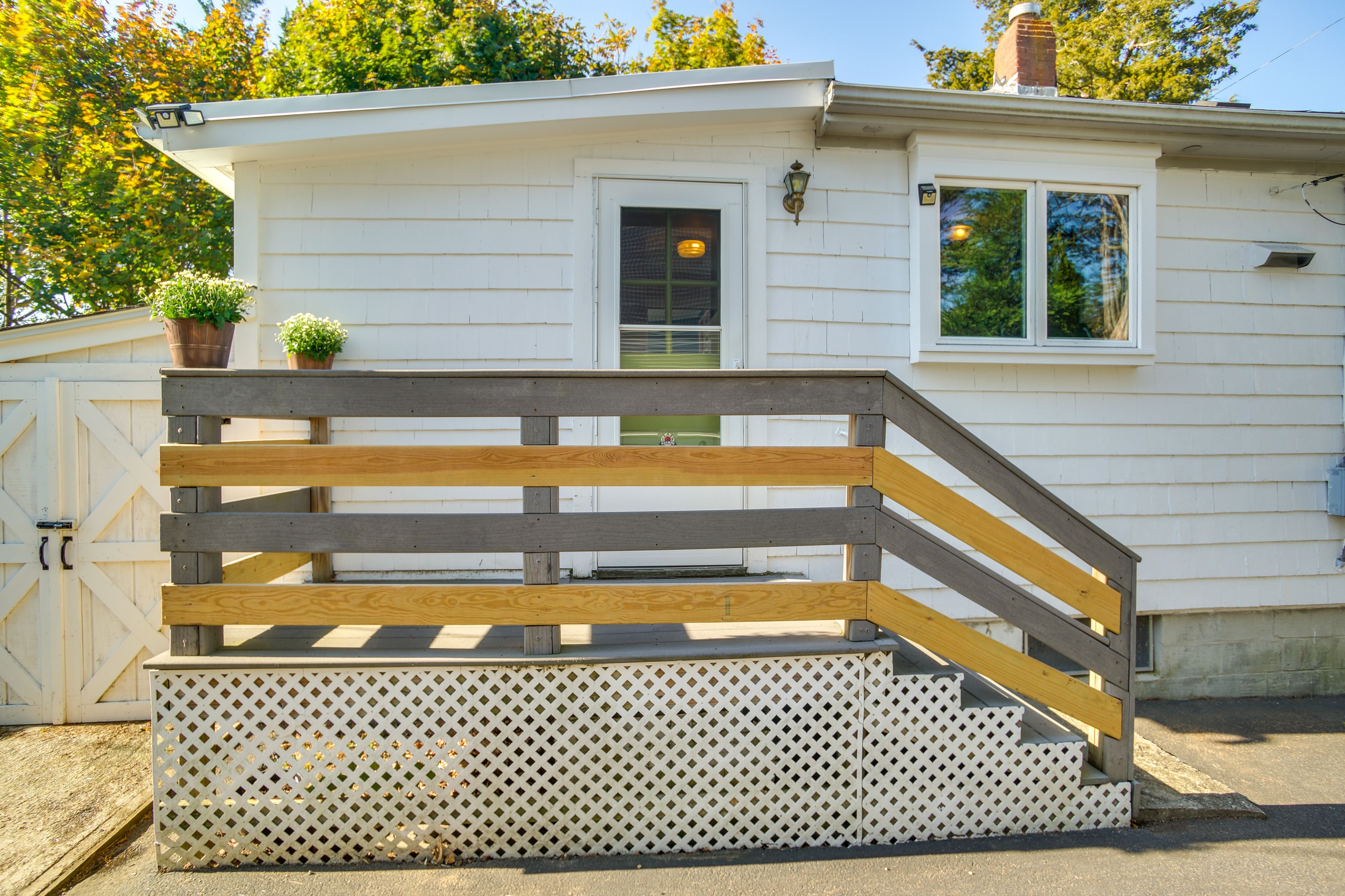 Cottage Exterior | Parking | Driveway (2 Vehicles)