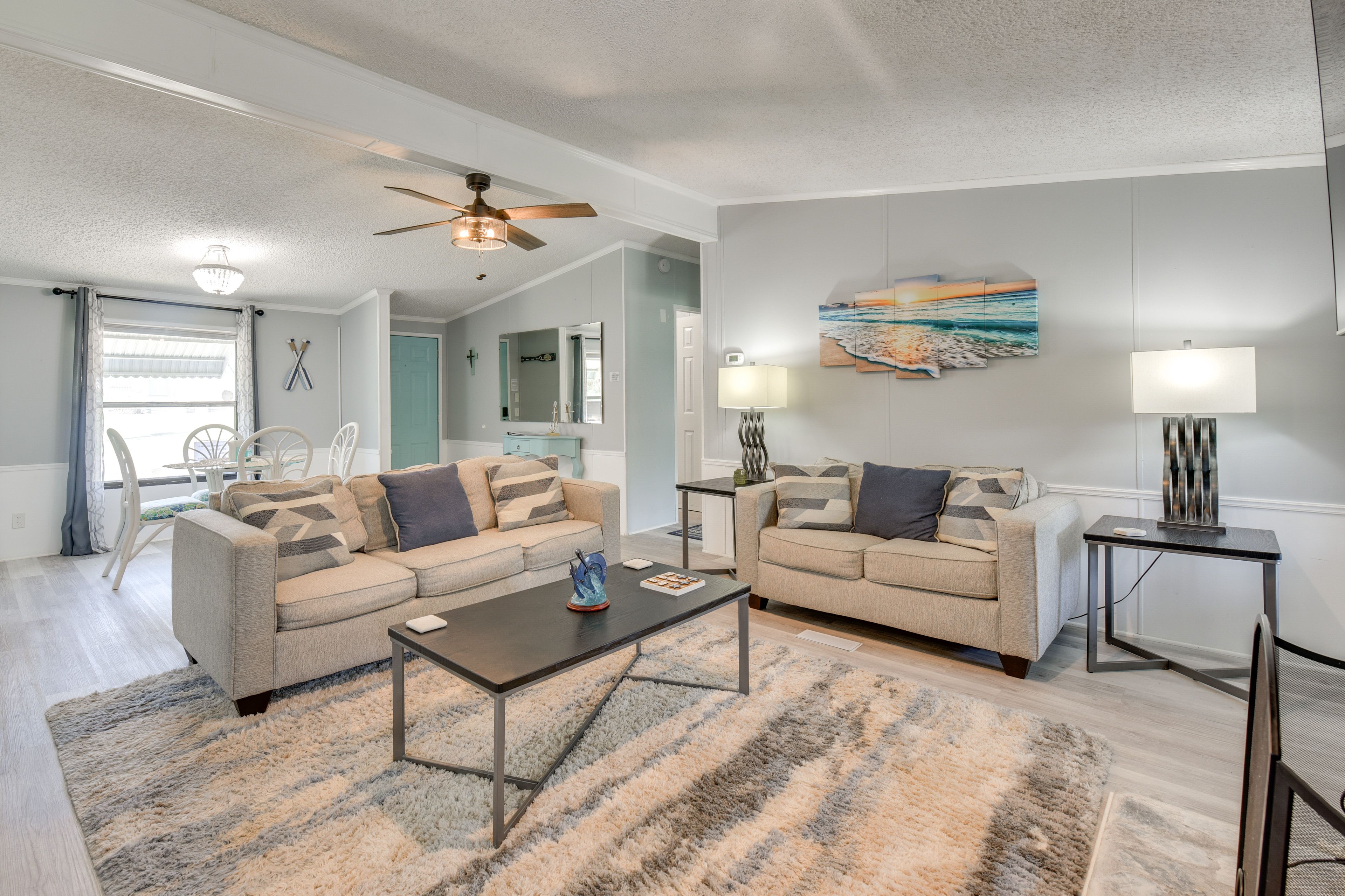 Living Room | Queen Sleeper Sofa | Desk | Board Games | Smart TV