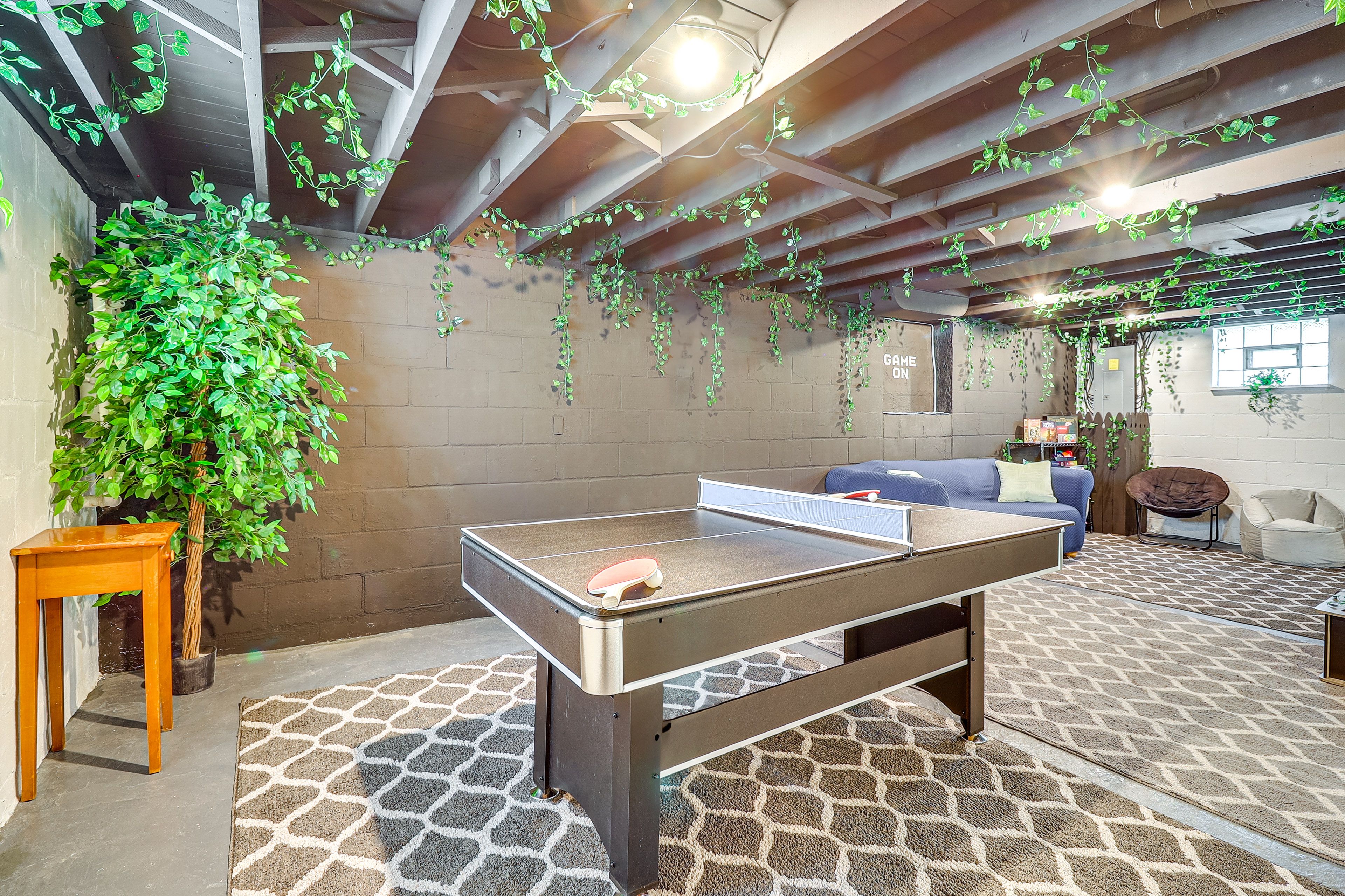 Game Room | Board Games | Ping Pong/Pool Table | Basement Floor