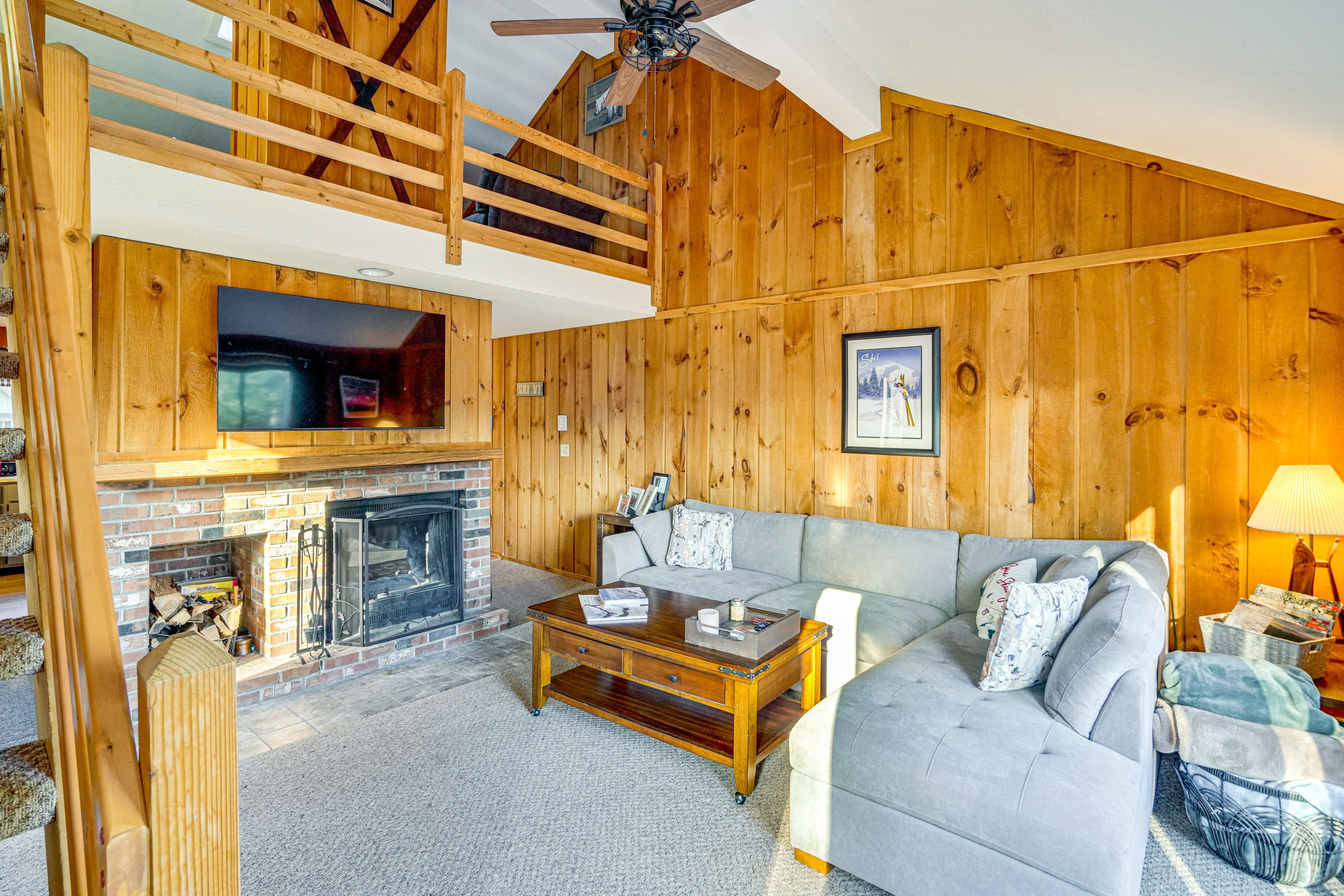 Living Room | 2nd Floor | Wood-Burning Fireplace (Wood Provided) | Smart TV