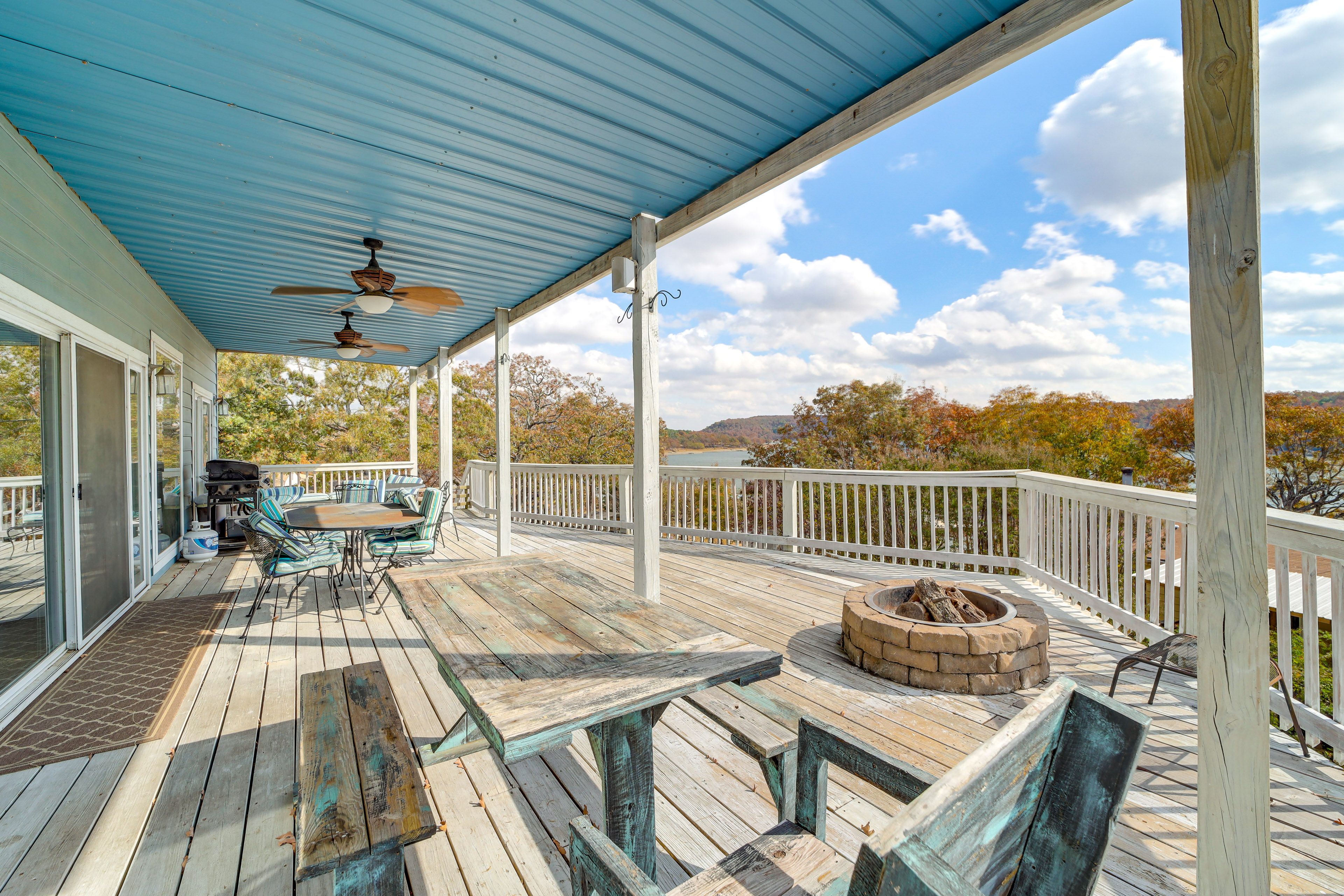 1st-Floor Deck | Outdoor Dining Sets | Wood-Burning Fire Pit | Gas Grill