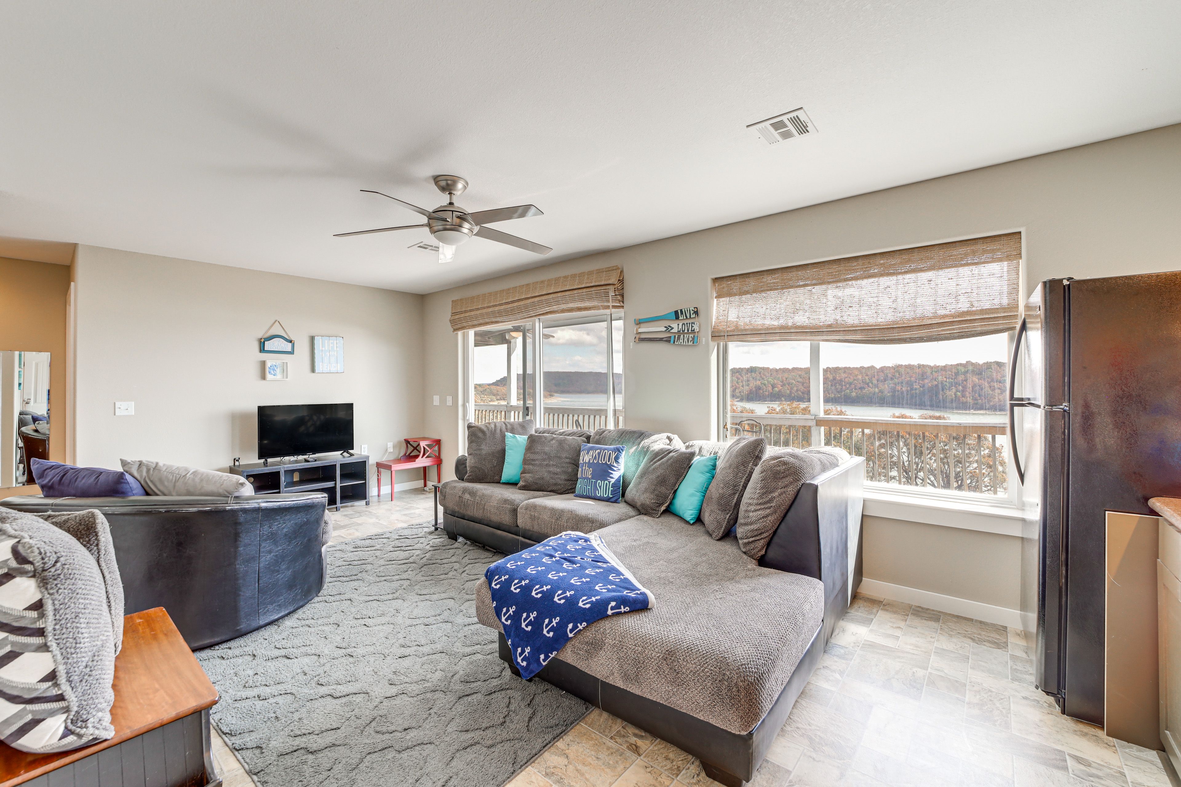 2nd-Floor Living Room | Smart TV | Refrigerator