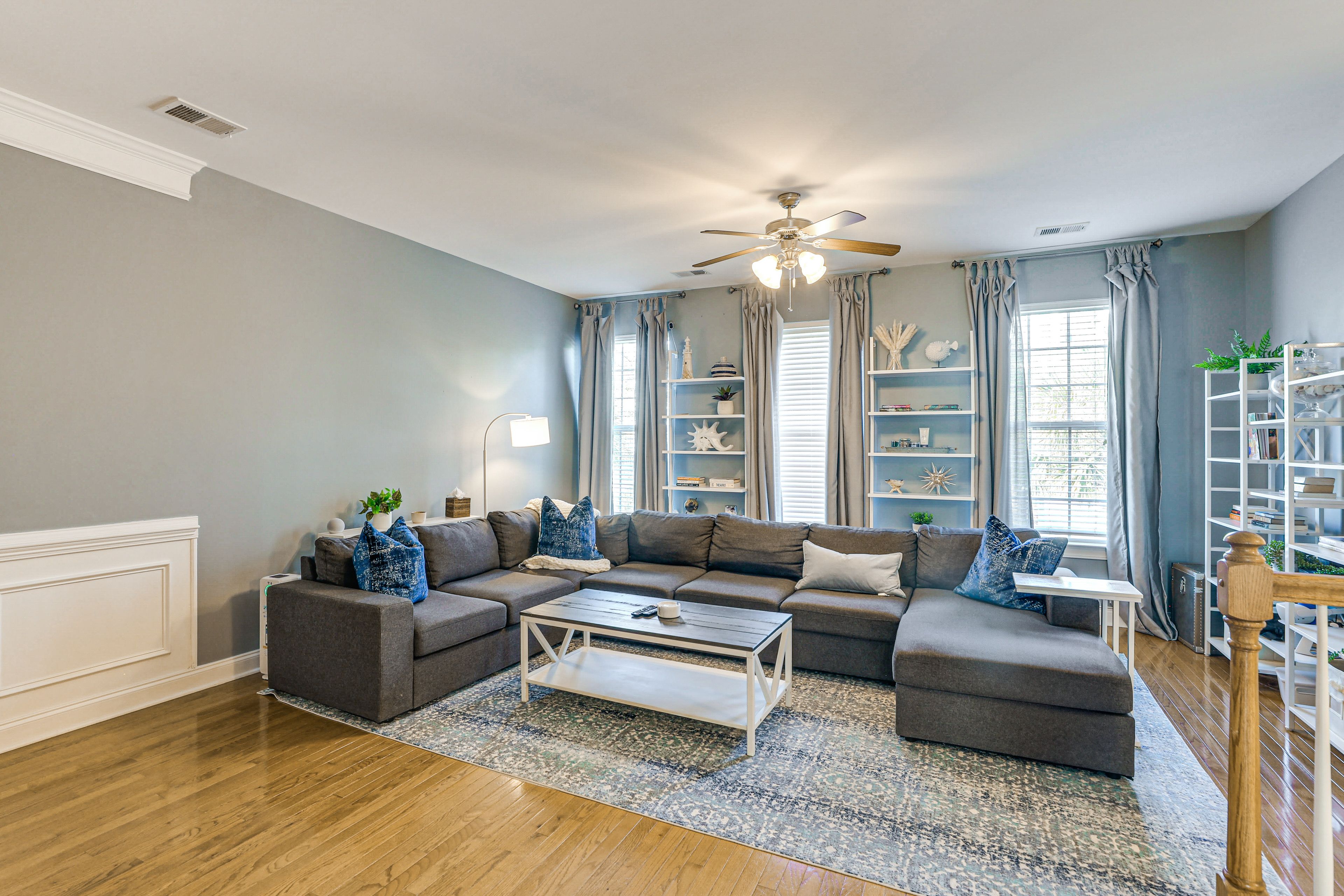 Living Room | Main Level | Smart TVs | Free WiFi | Central A/C & Heat