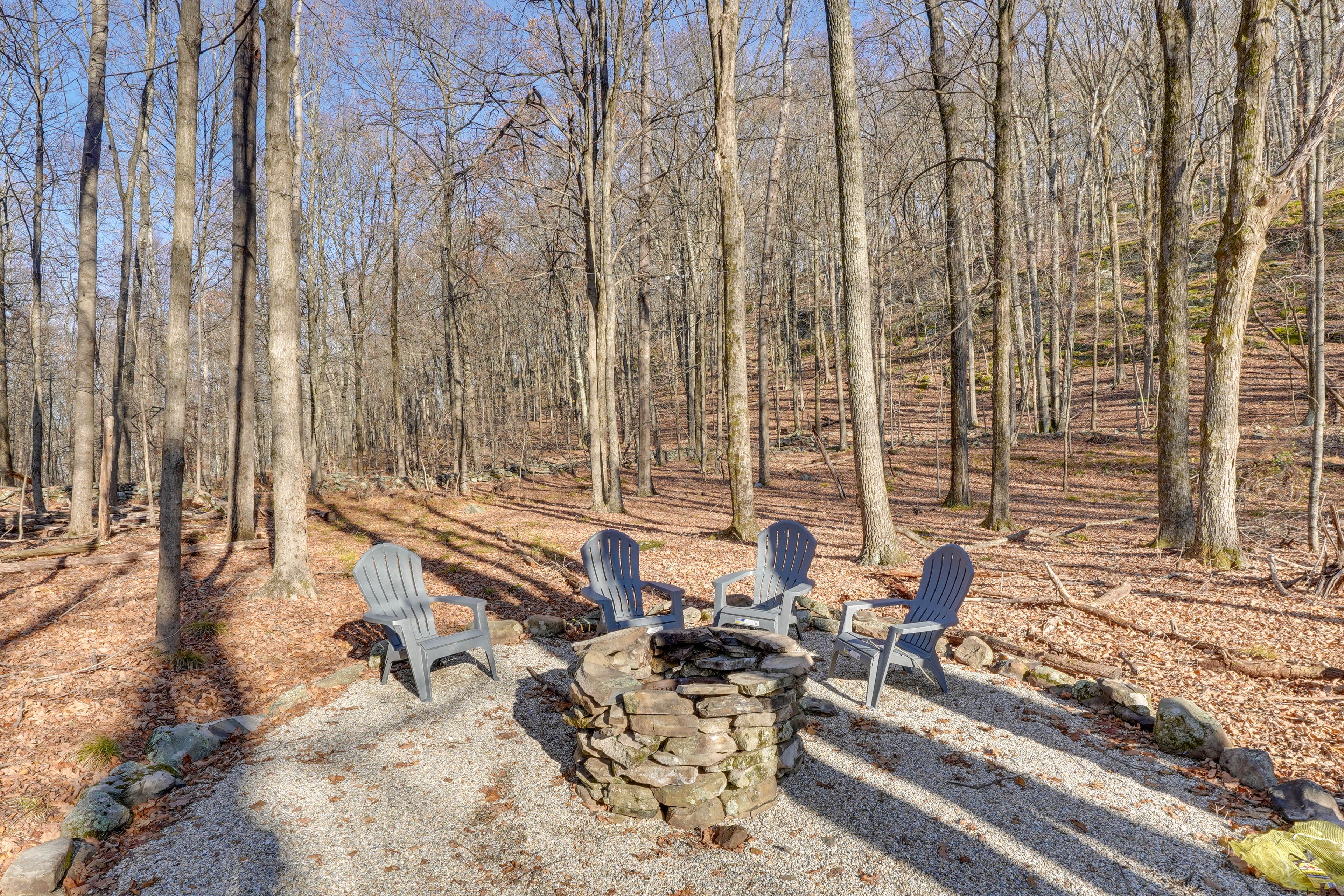 House Exterior | Wood-Burning Fire Pit | Spacious Yard