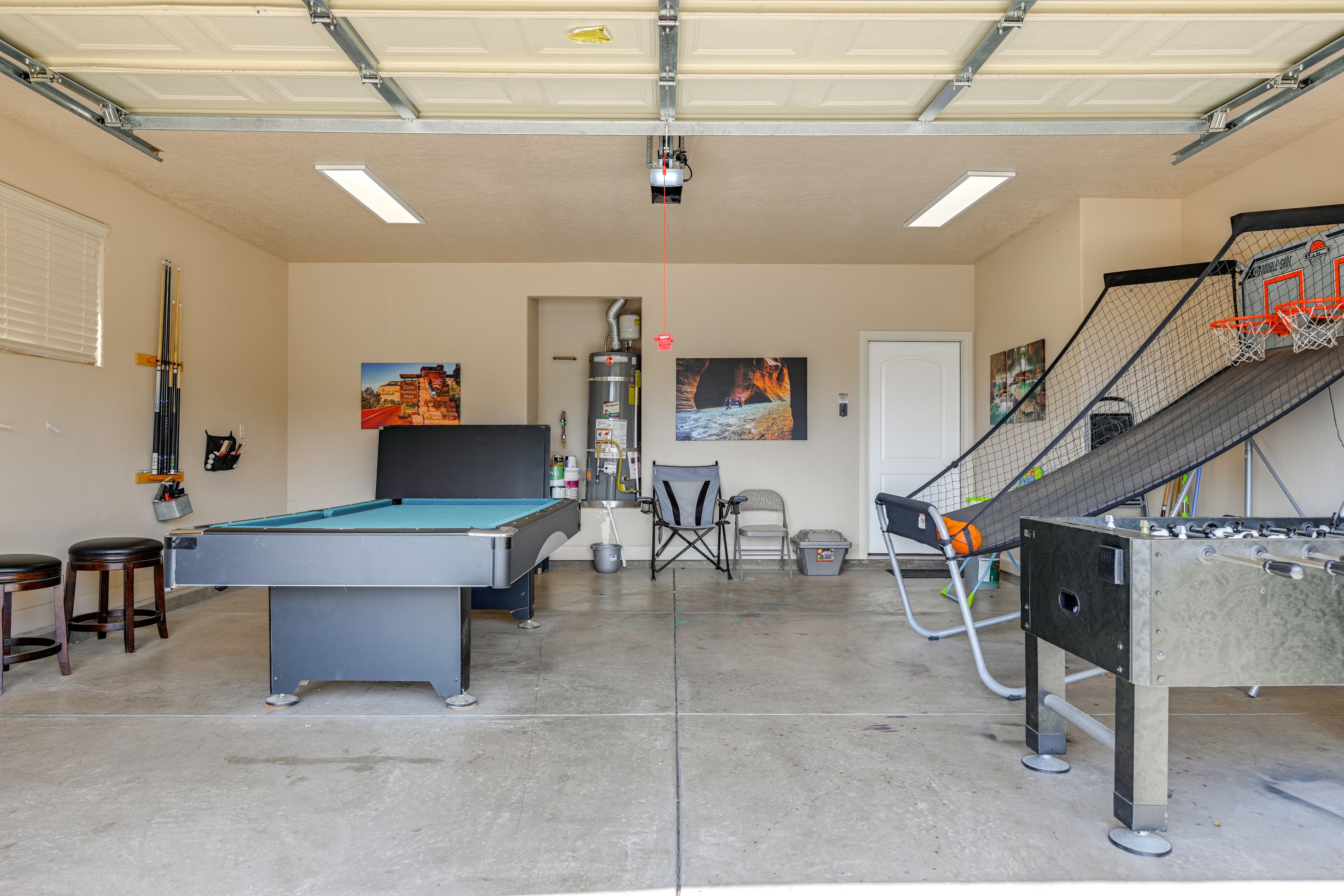 Garage Game Room | Basketball Arcade Game | Foosball Table