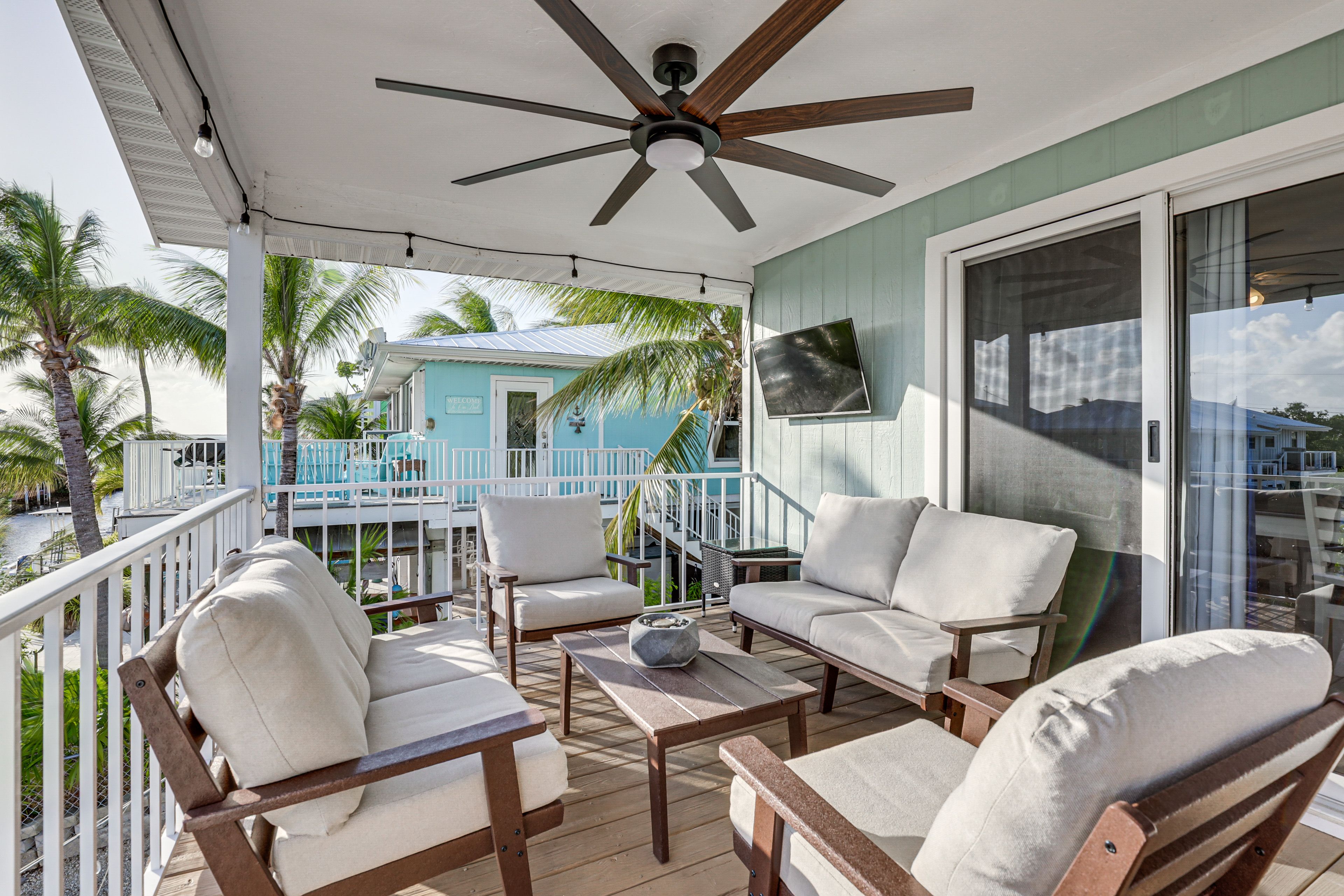 Cudjoe Key Vacation Rental | 2BR | 2BA | Stairs Required | 960 Sq Ft