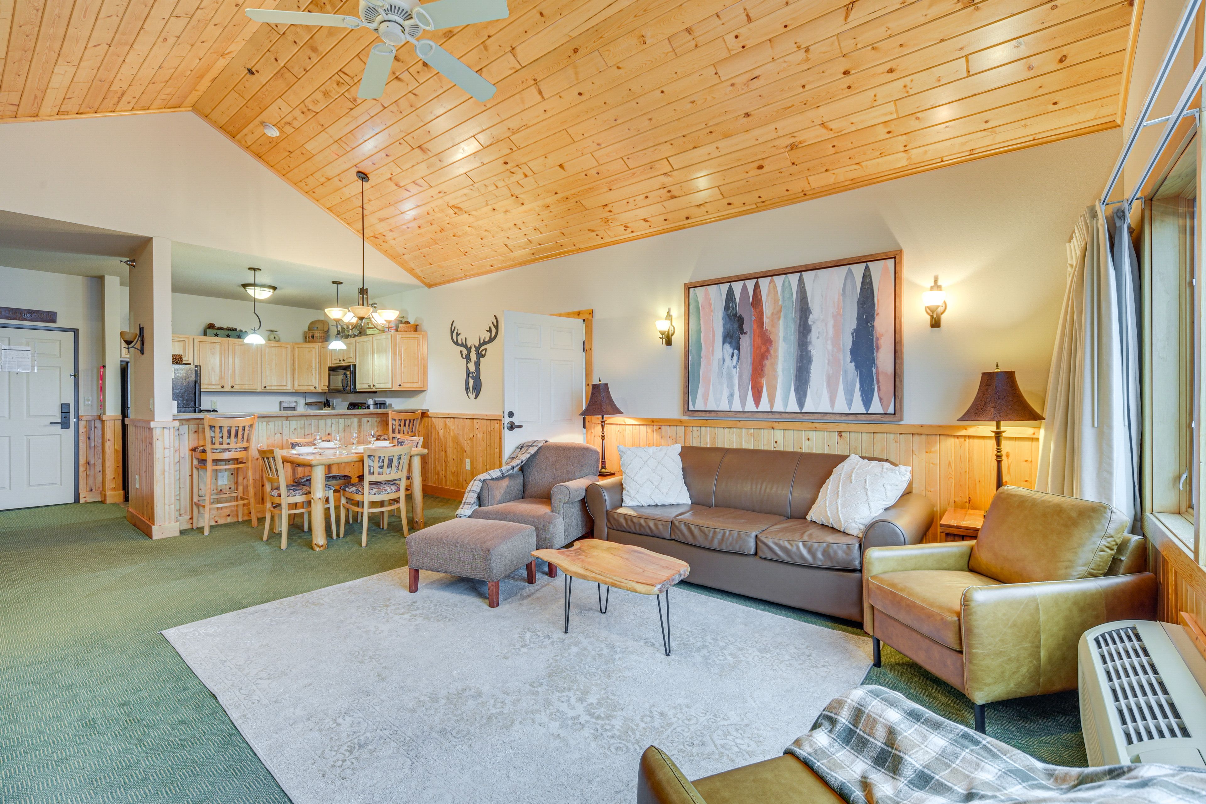 Living Room | Sleeper Sofa (Unavailable) | Single-Story Unit | 4th-Floor Condo