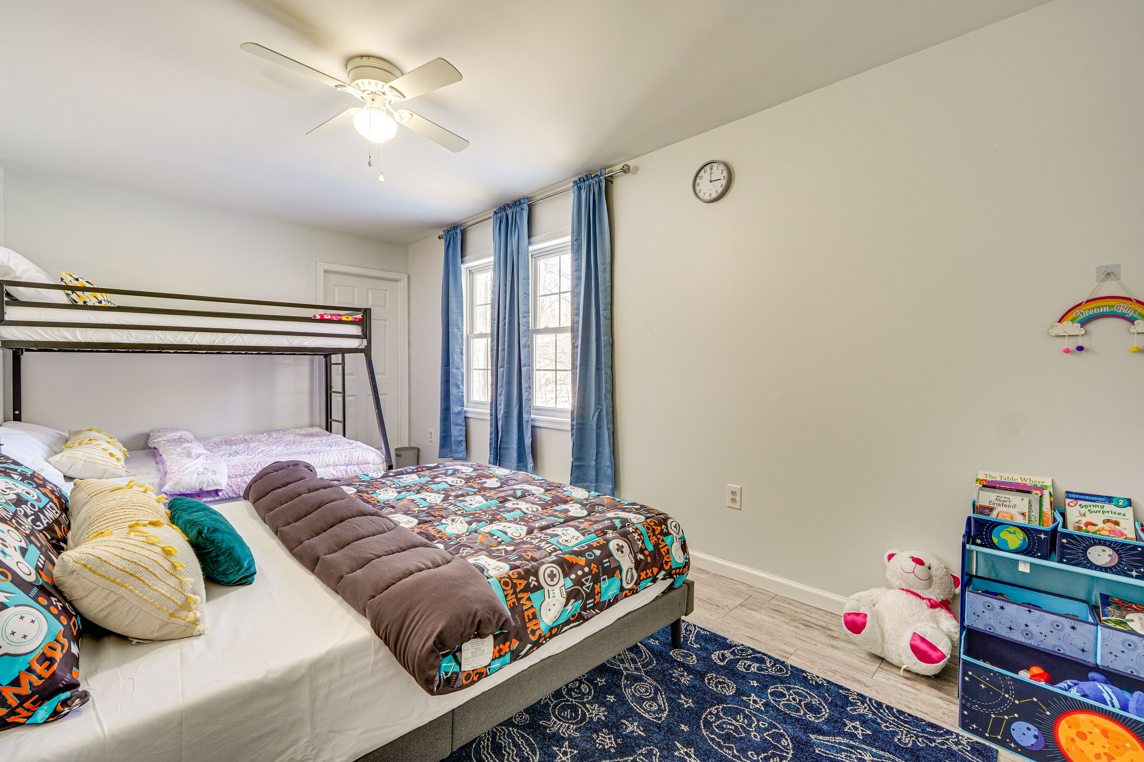 Bedroom 3 | Queen Bed | Twin/Full Bunk Bed | Basement Floor