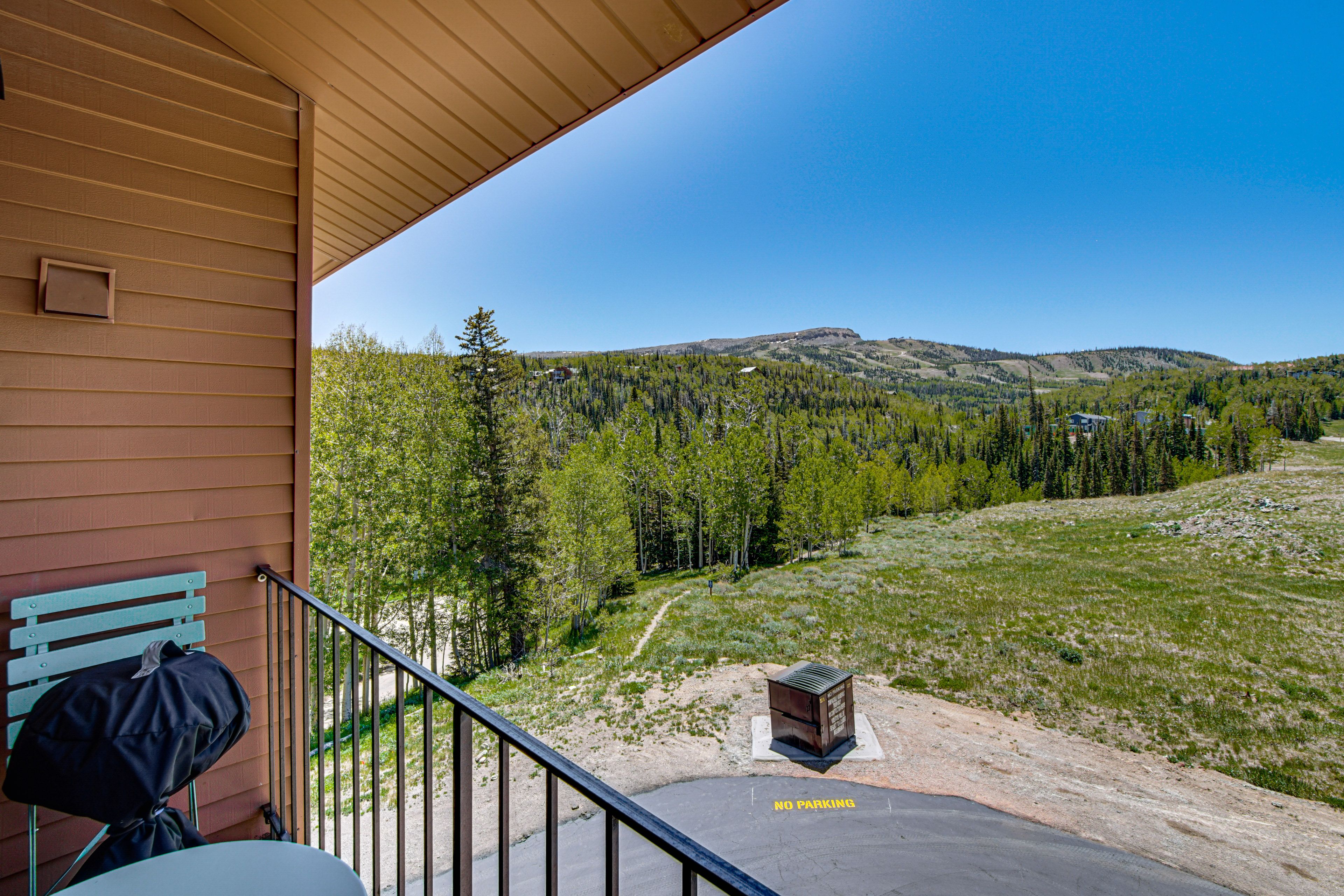 Balcony | Mountain Views | Direct Trail Access