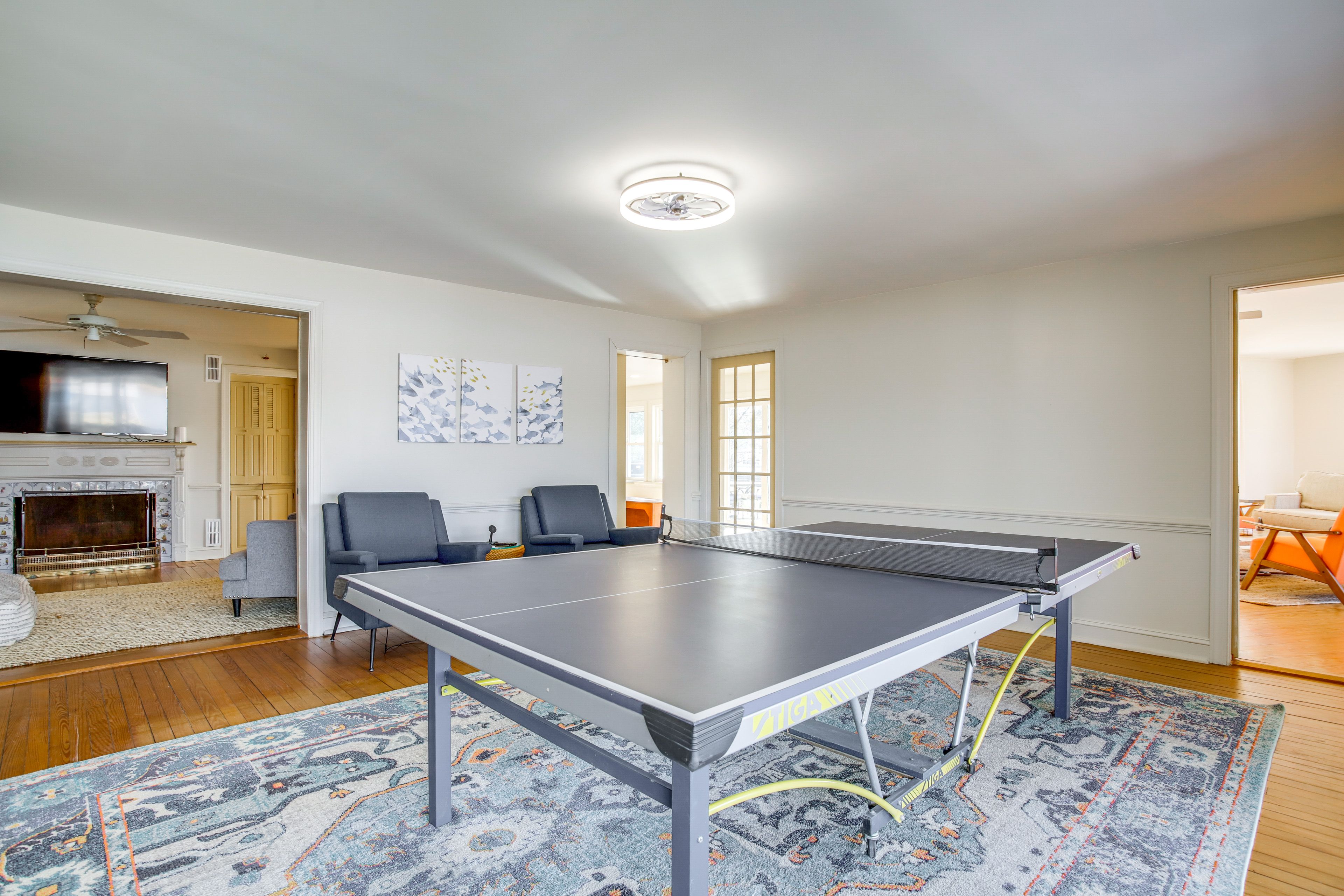 Property Interior | 3-Story Home | Free WiFi | Central A/C & Heating