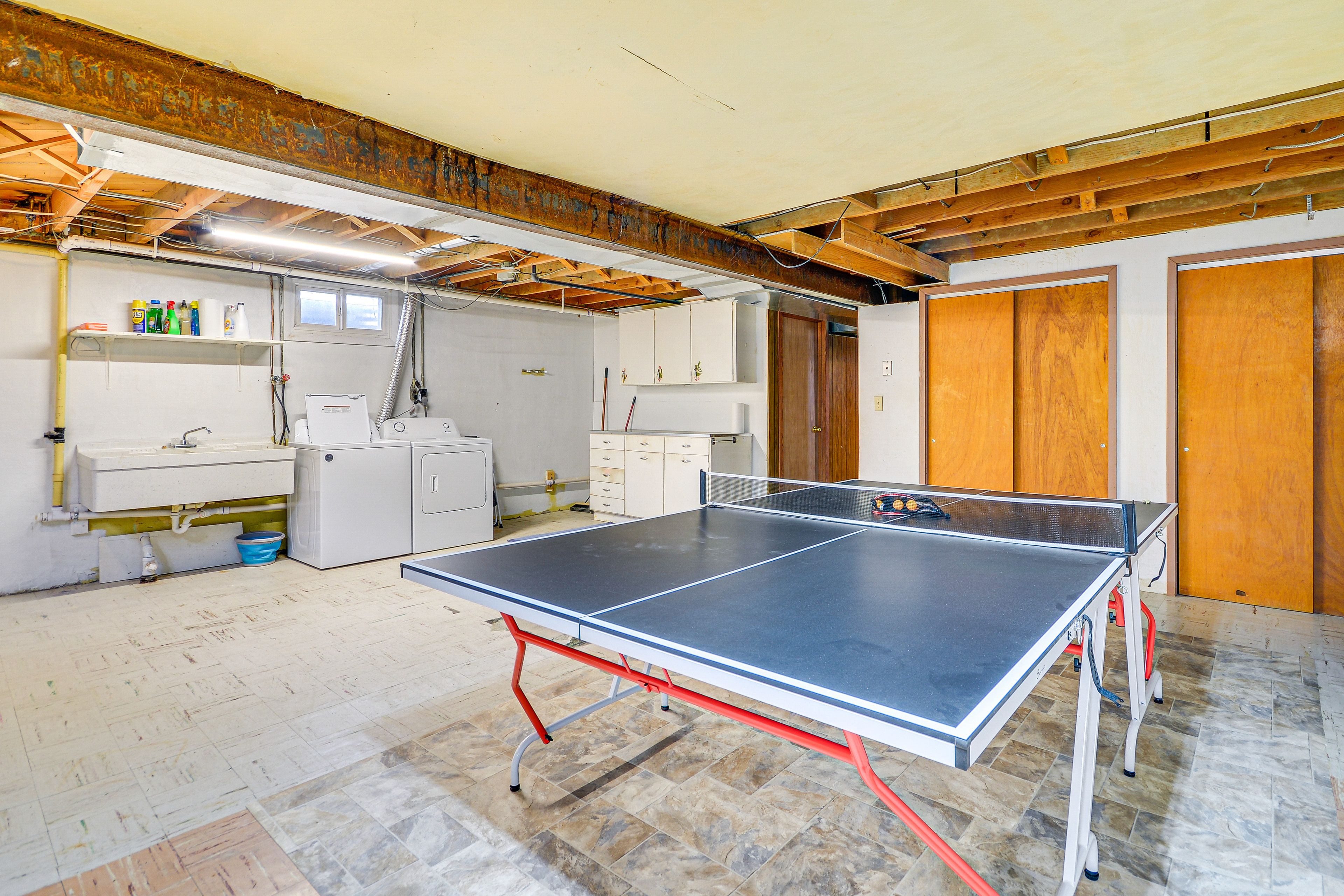 Basement | Ping-Pong Table | Washer & Dryer | Lower Level