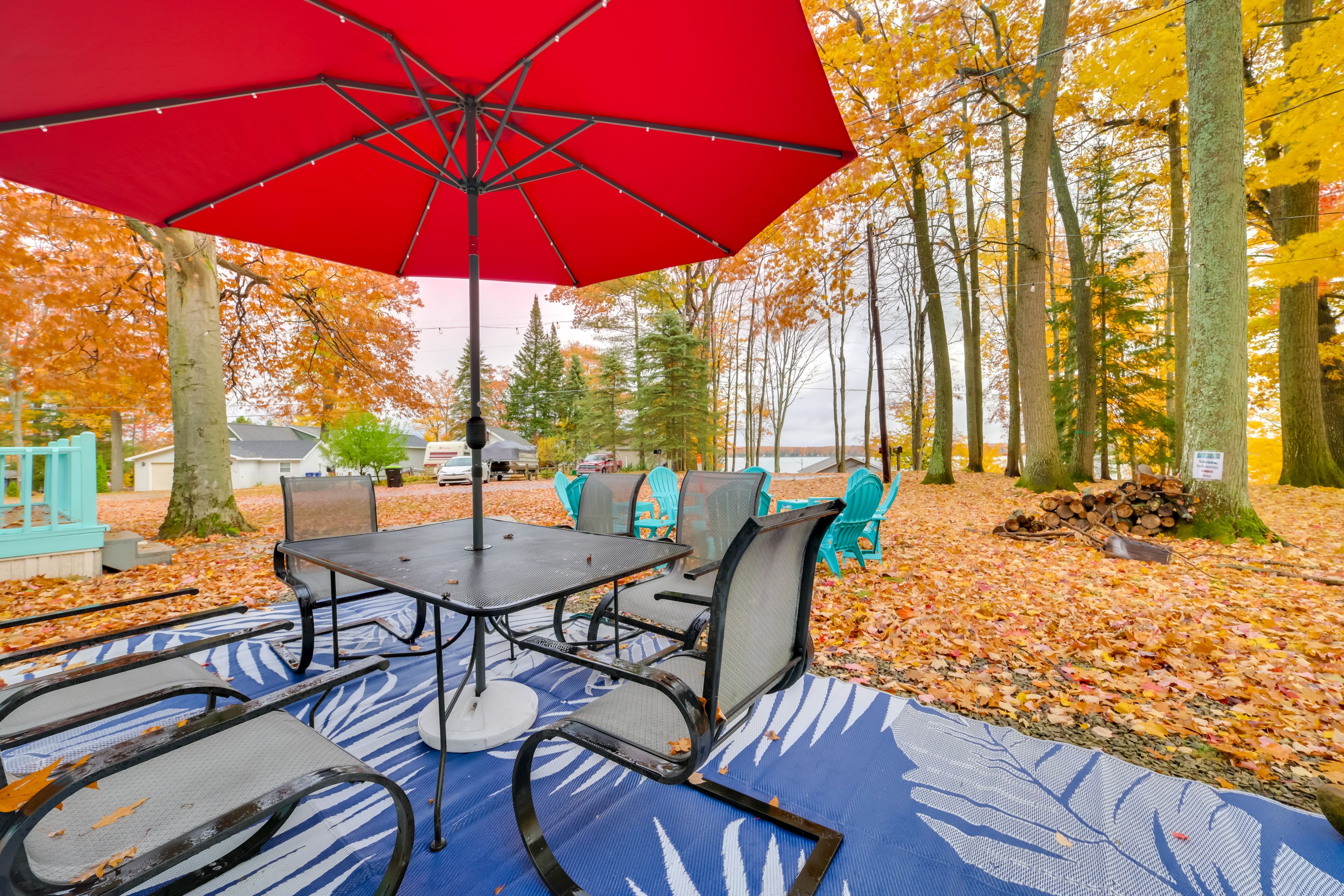 Kalkaska Vacation Rental | 2BR | 1BA | 650 Sq Ft | 4 Steps Required
