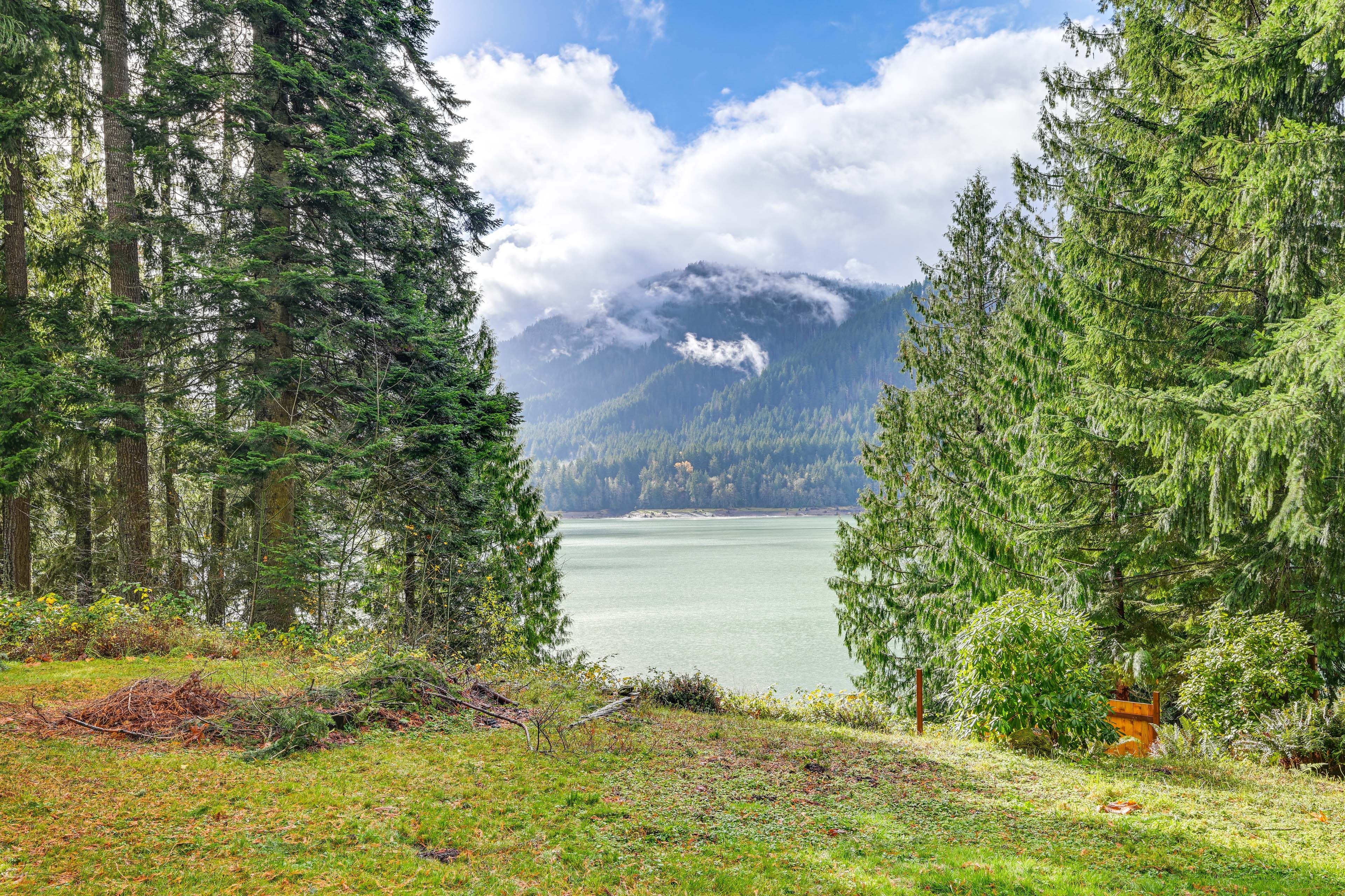 Mountain & Lake Views From Property