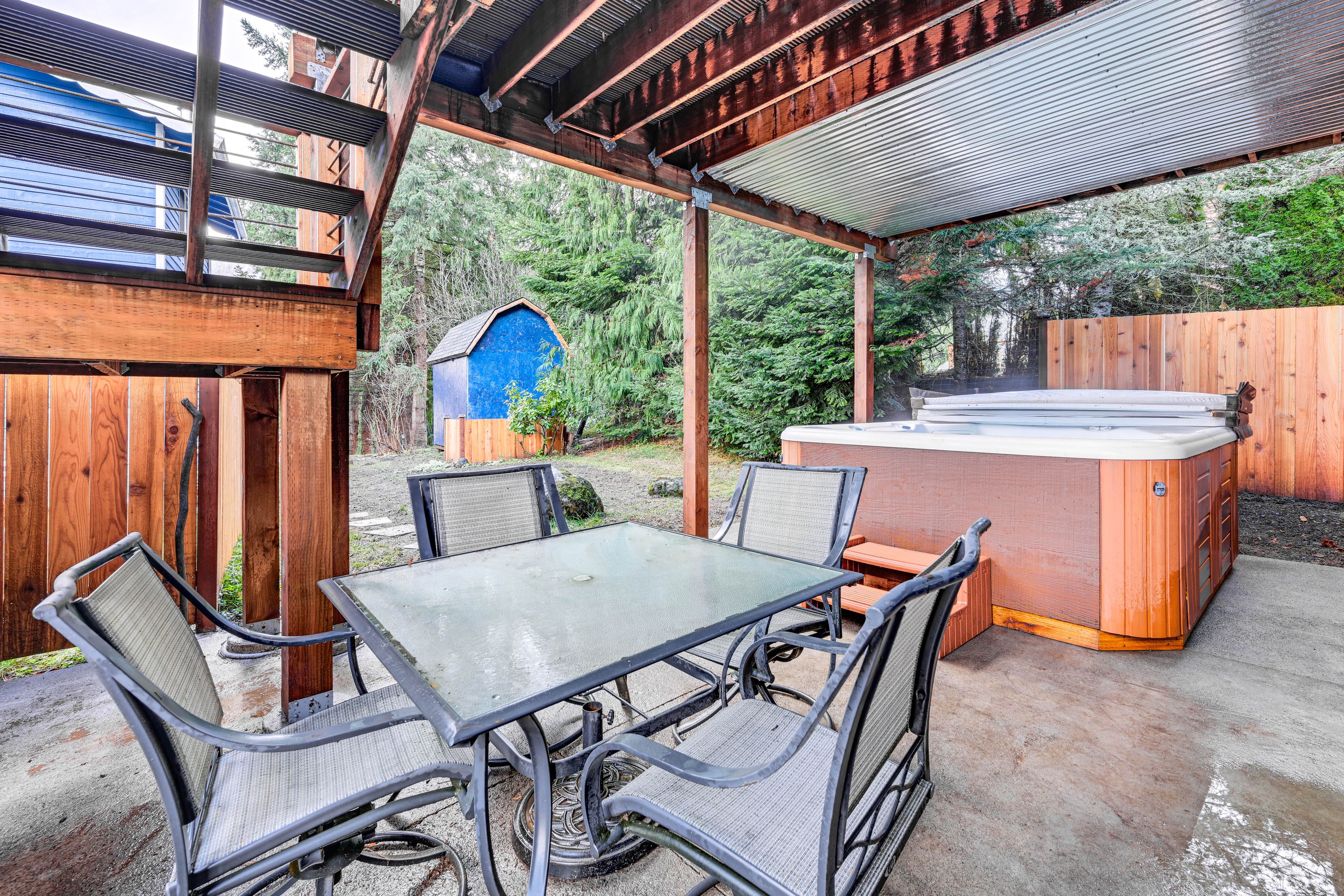 Private Patio | Dining Area | Private Hot Tub