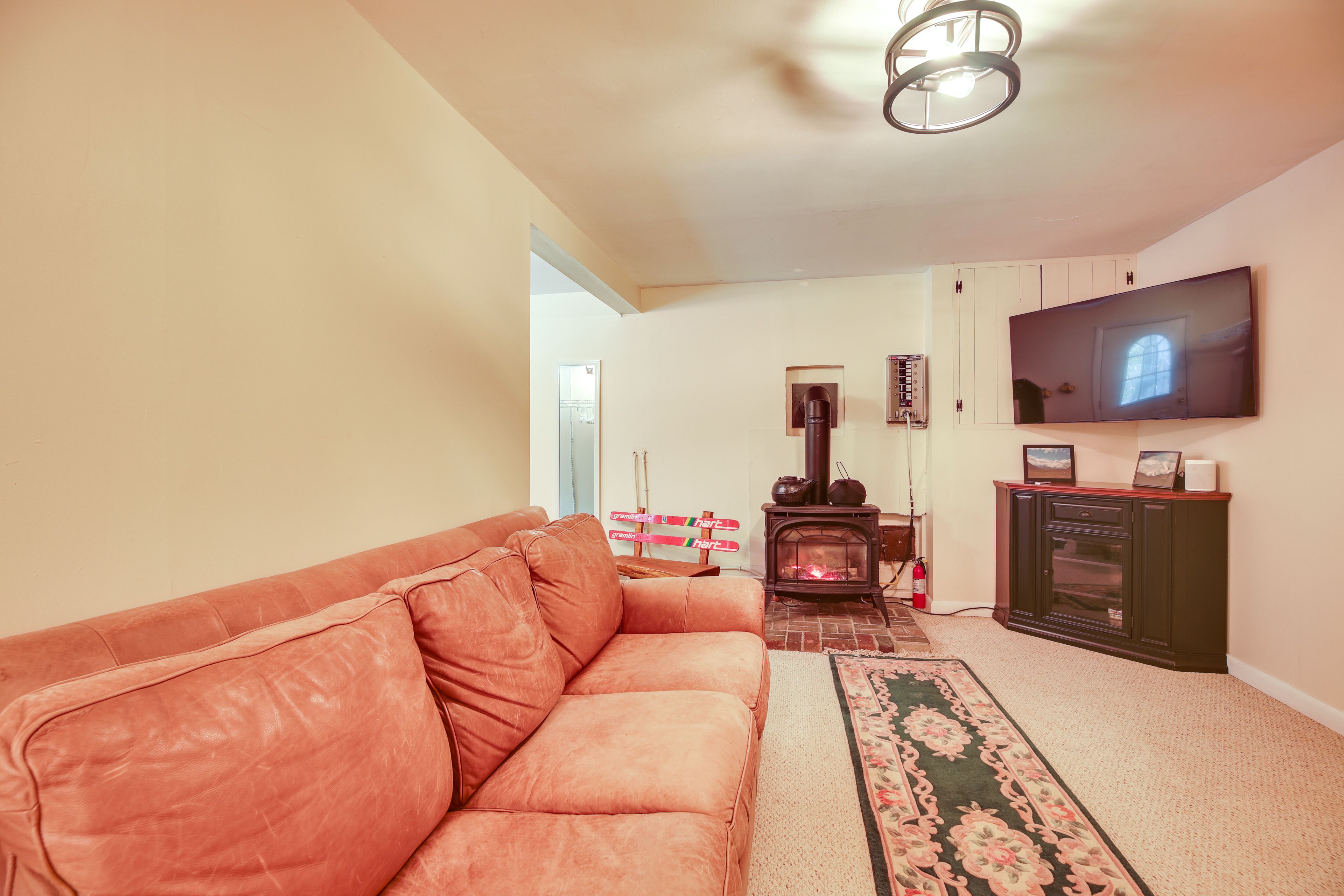 Additional Living Space | Lower Level | Smart TV | Gas Fireplace
