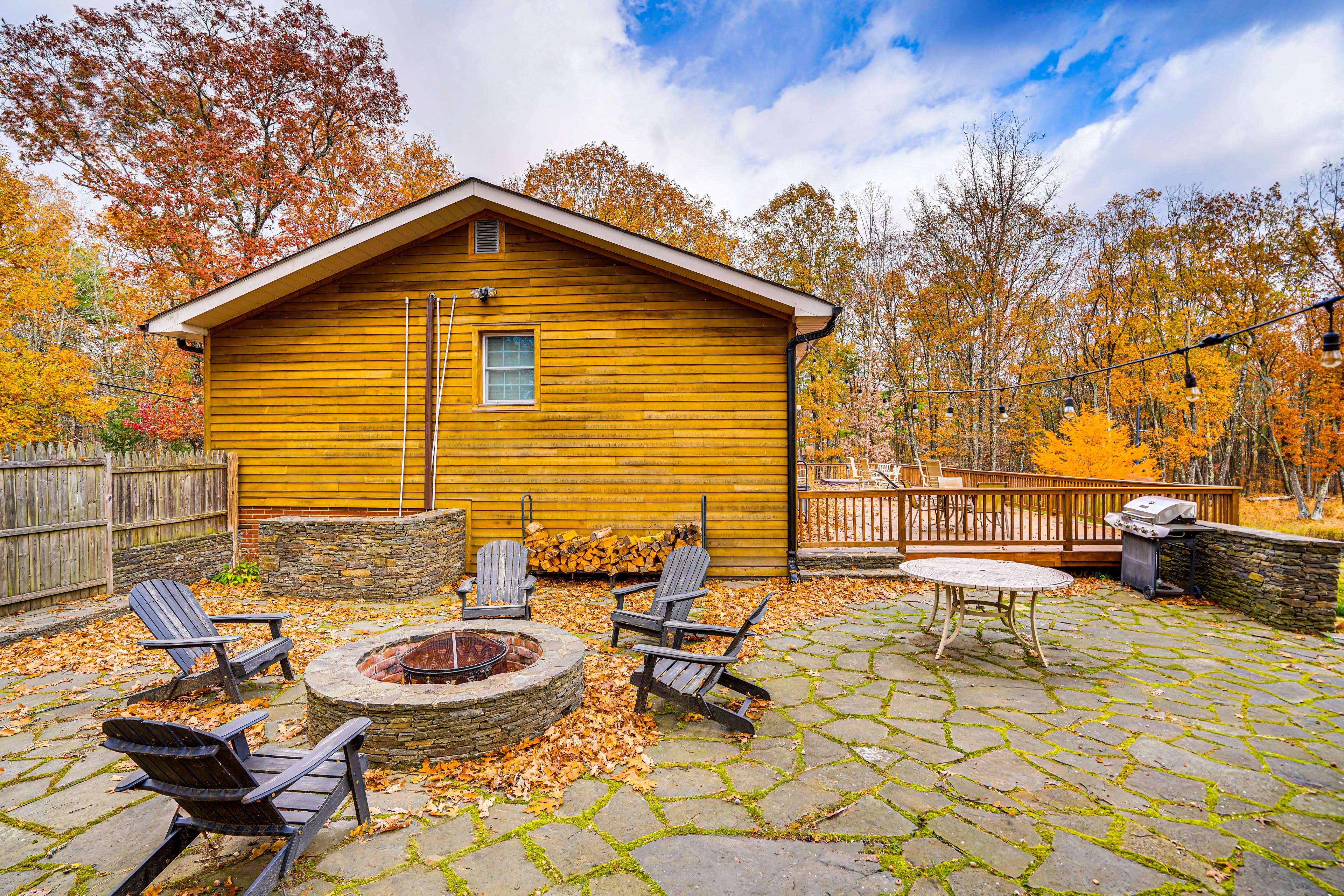 Patio | Wood-Burning Fire Pit | Gas Grill