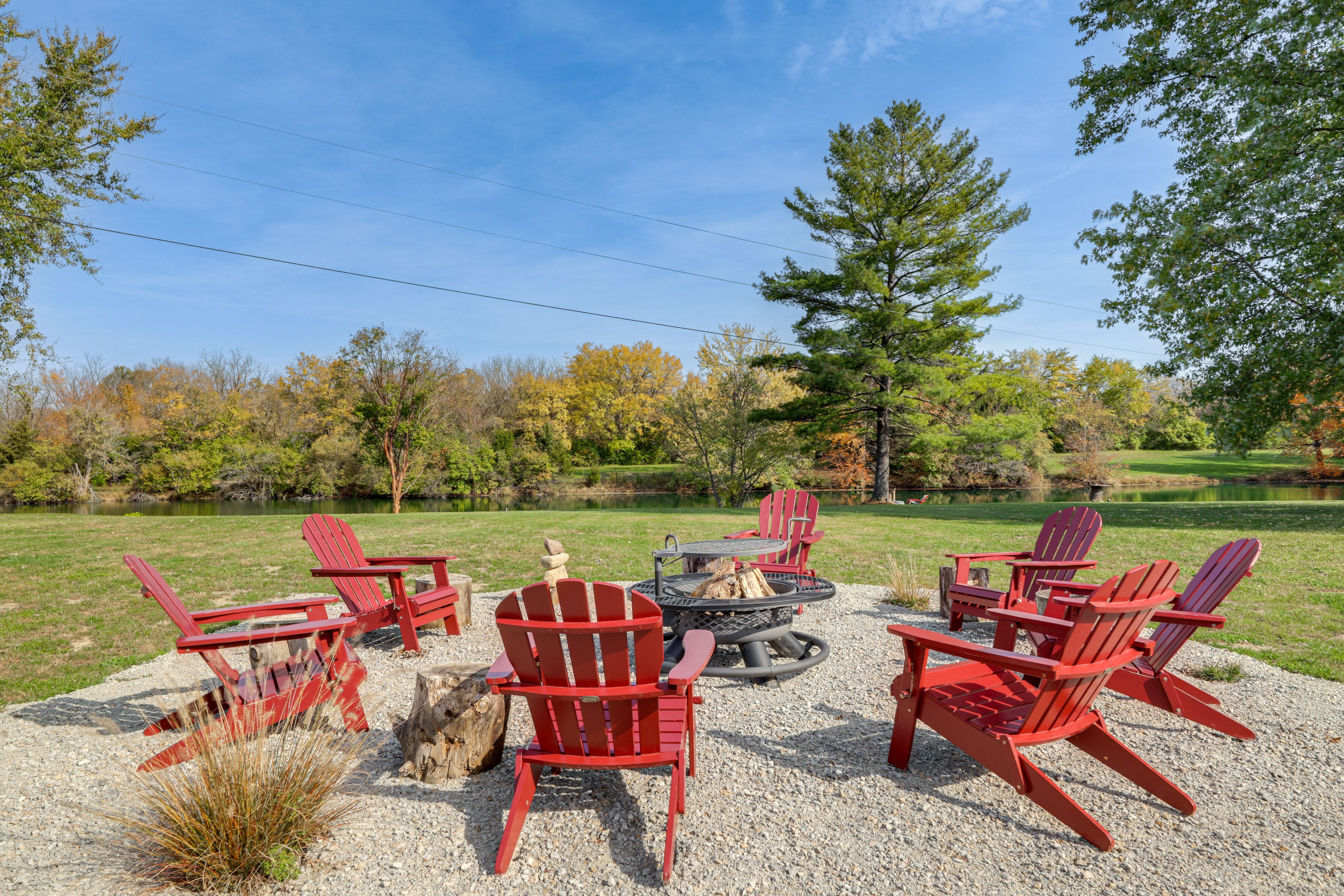 Private Fire Pit | Pond Views