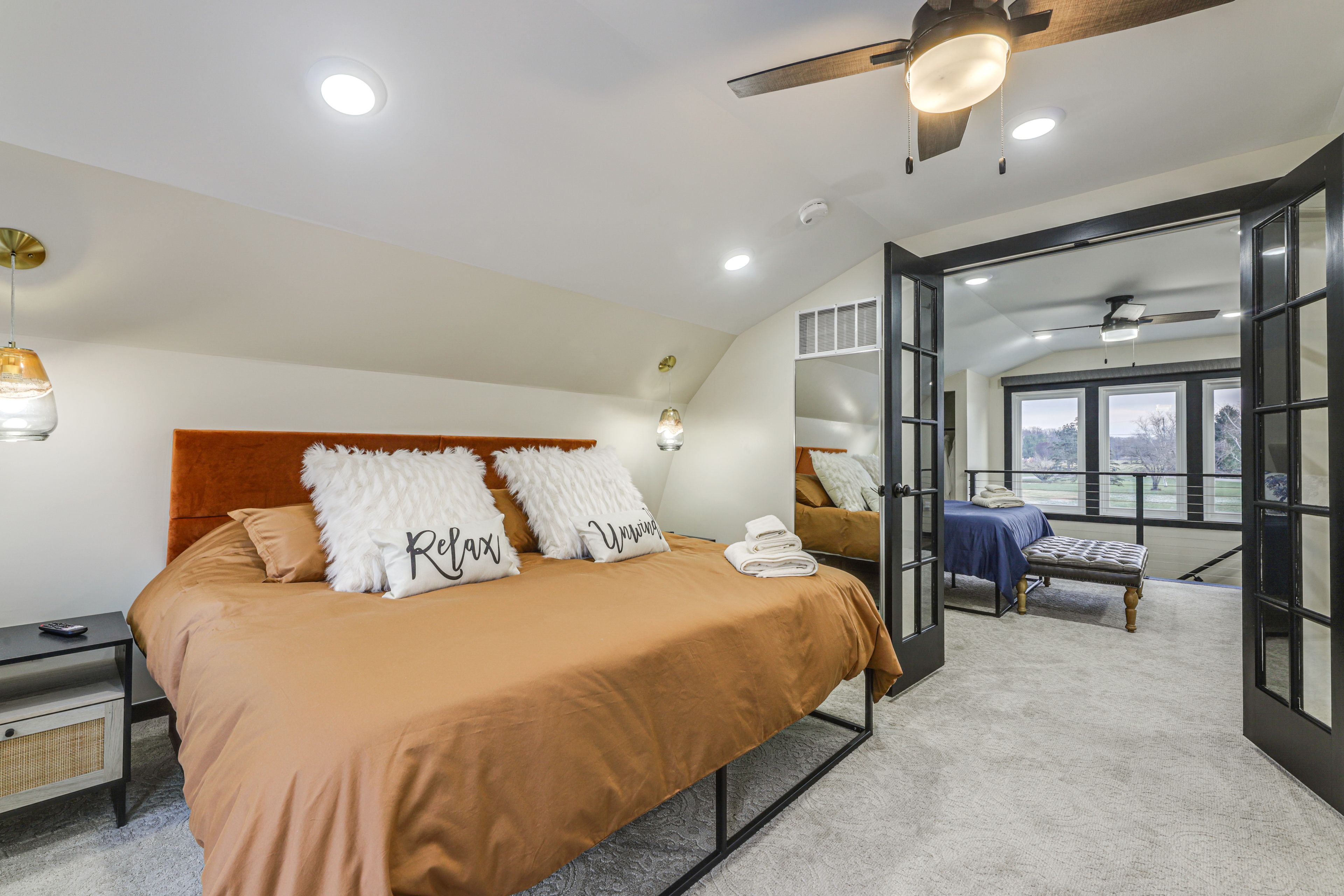 Bedroom | King Bed | Smart TV | Balcony Access | 2nd Floor