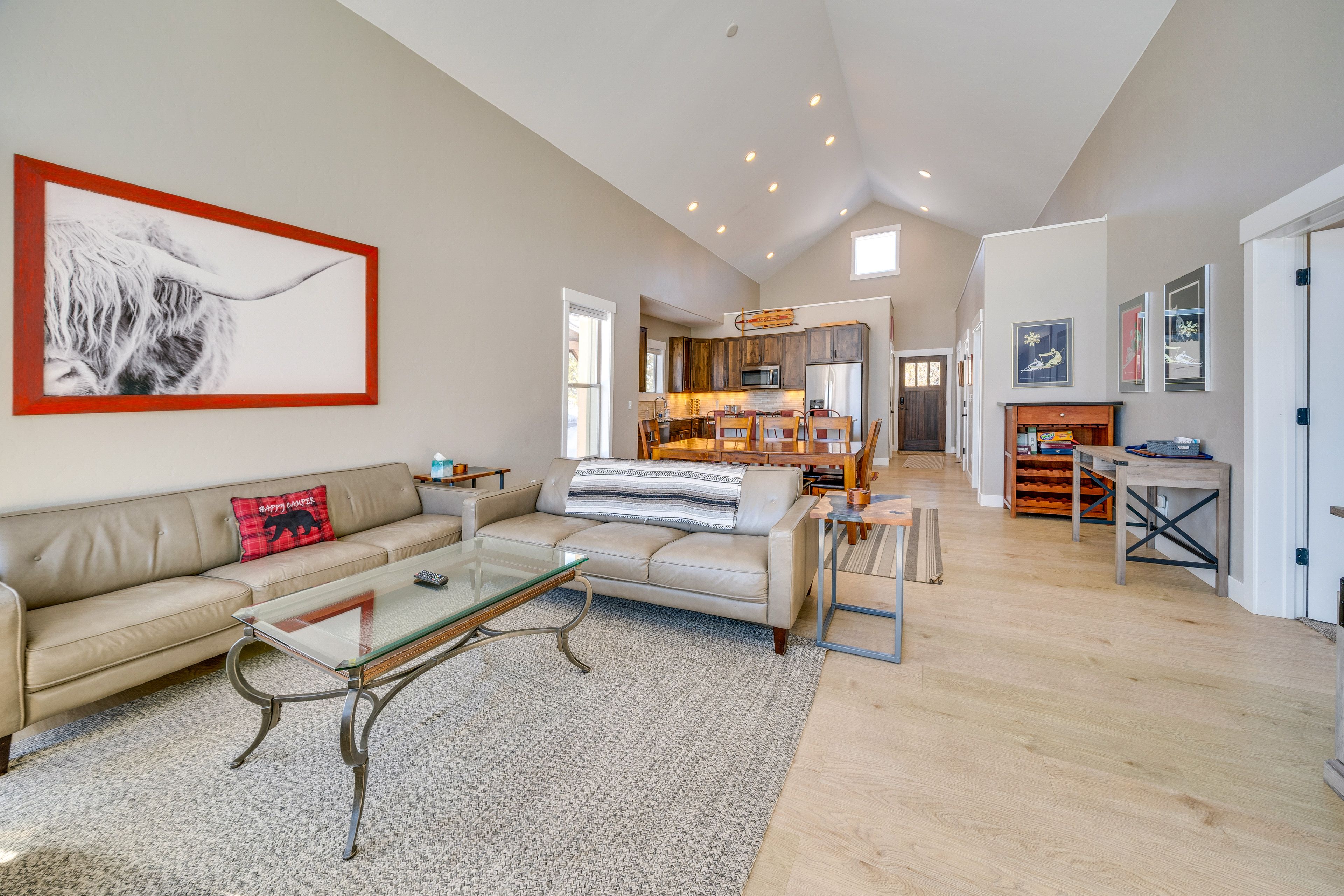 Living Room | Smart TV | Fireplace | 1st Floor