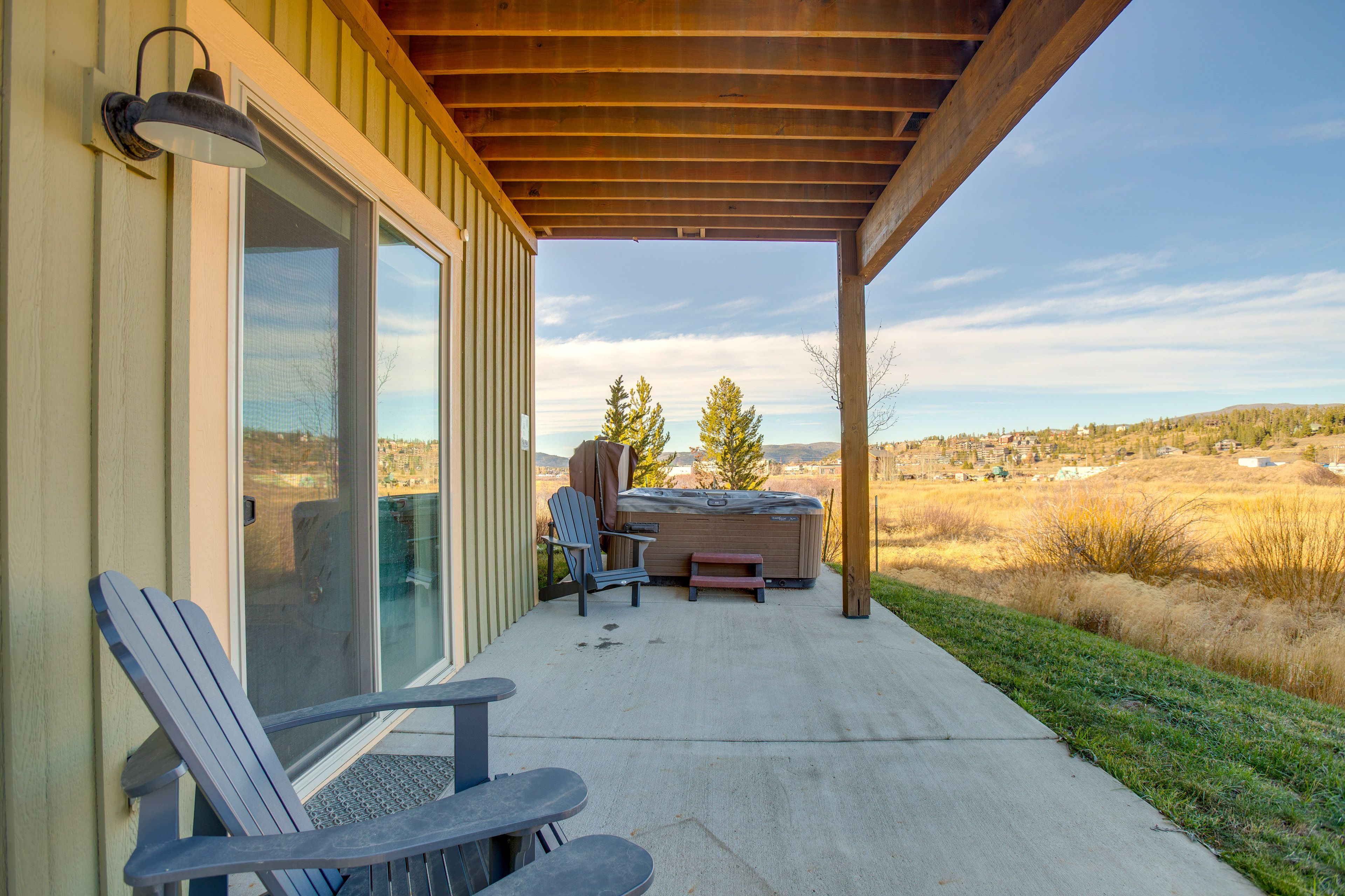 Covered Patio | Private Hot Tub