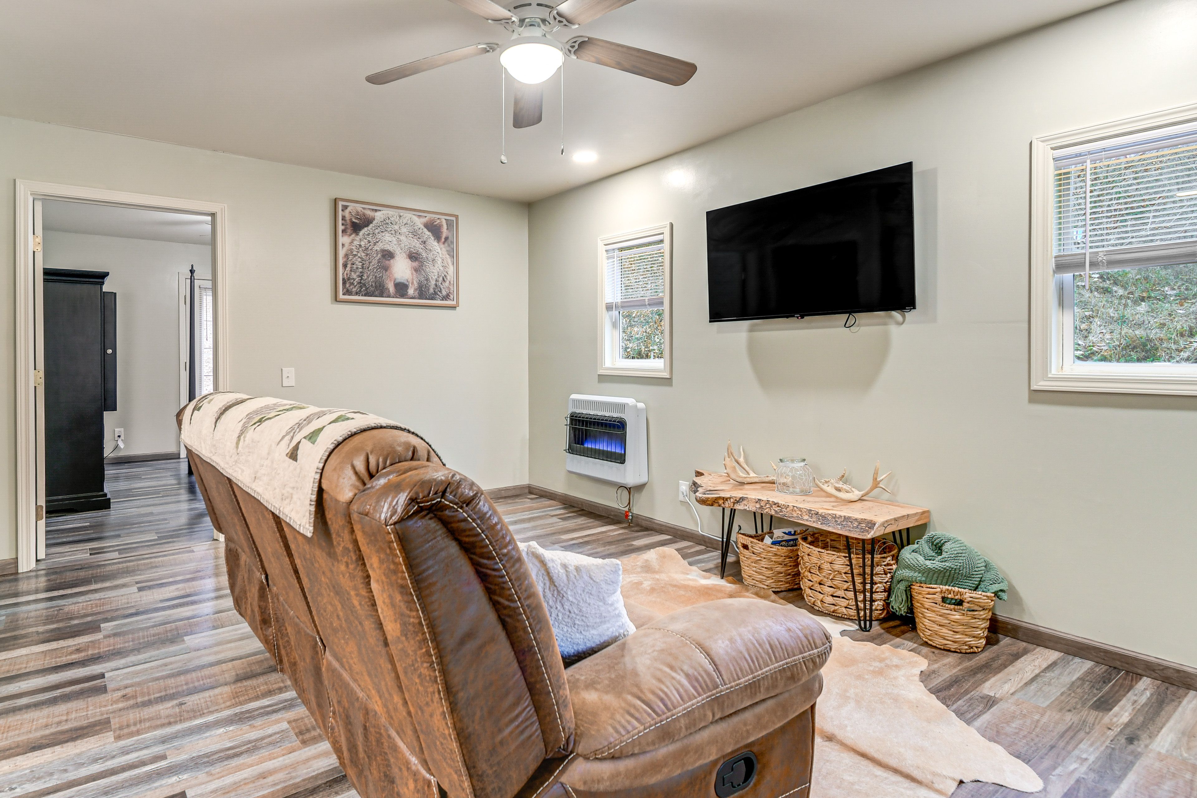 Living Room | Smart TV | Electric Fireplace