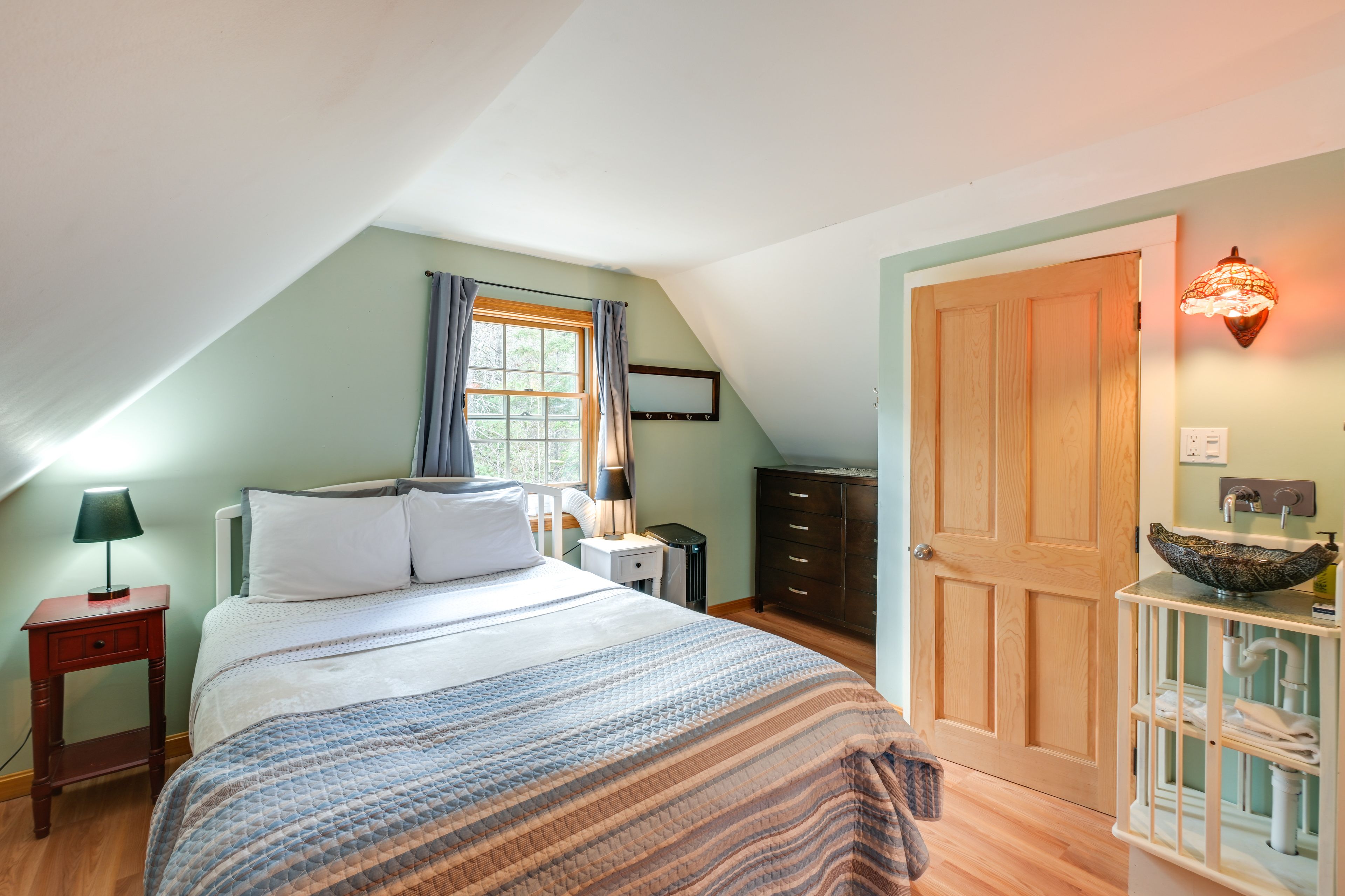 Bedroom 2 (Loft) | Queen Bed | 2nd Floor | Portable A/C Unit