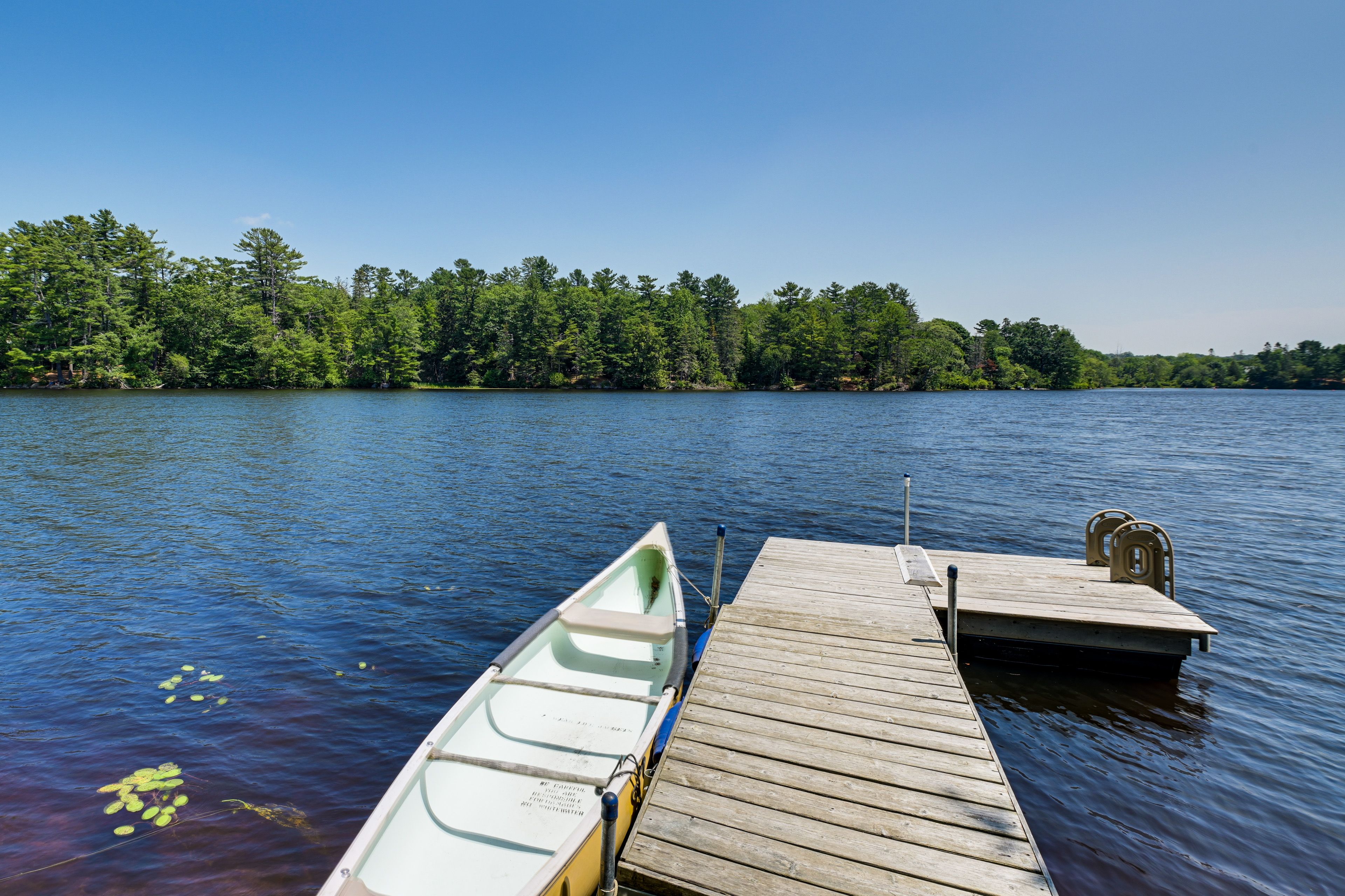 Walk to Private Swim Dock | Canoe Provided