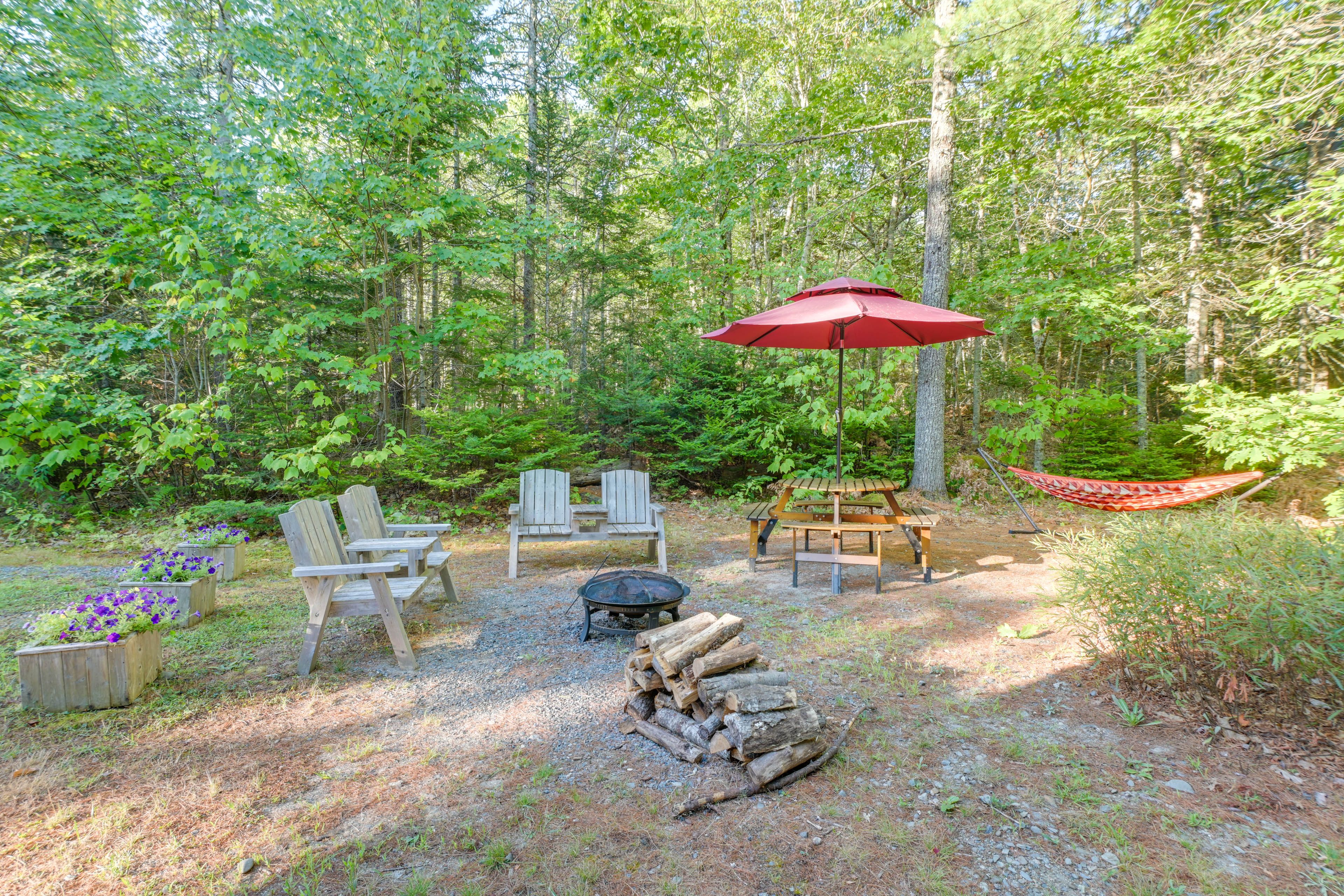 Backyard | Fire Pit (Starter Wood) | Dining Area