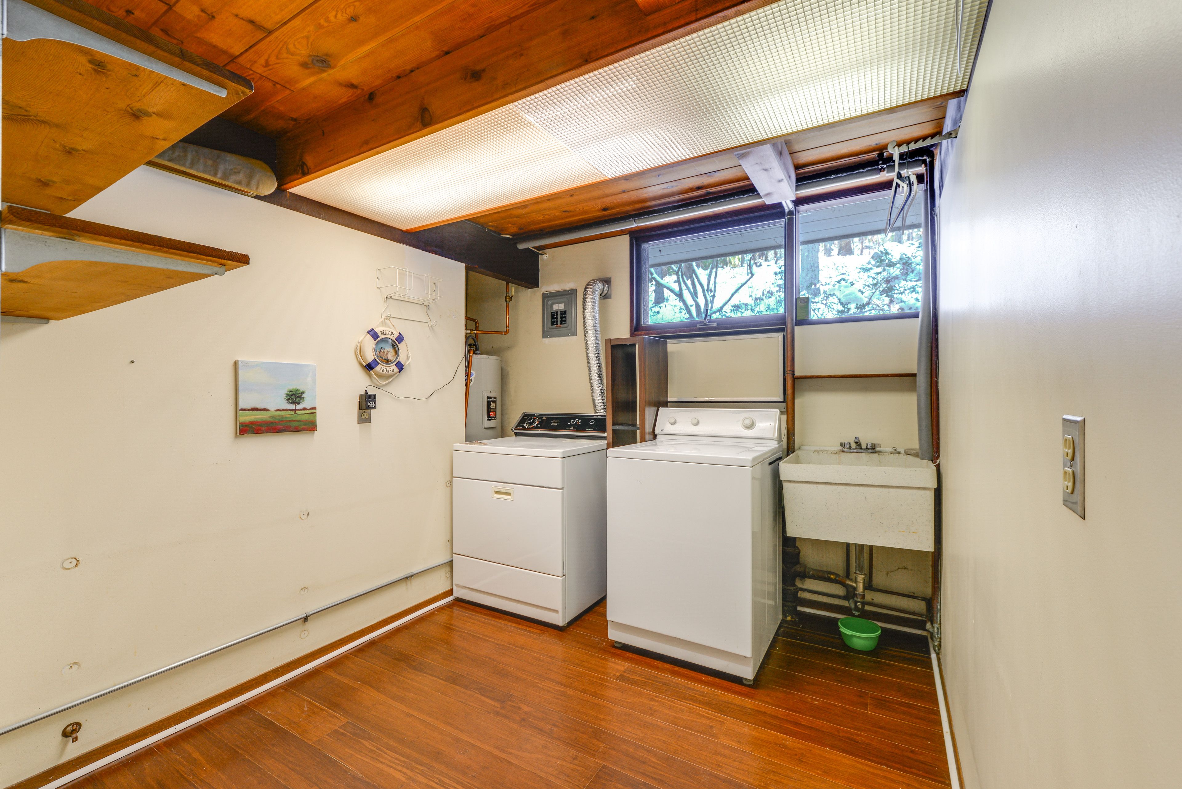 Laundry Area | Basement | Washer/Dryer | Laundry Detergent | Clothes Steamer