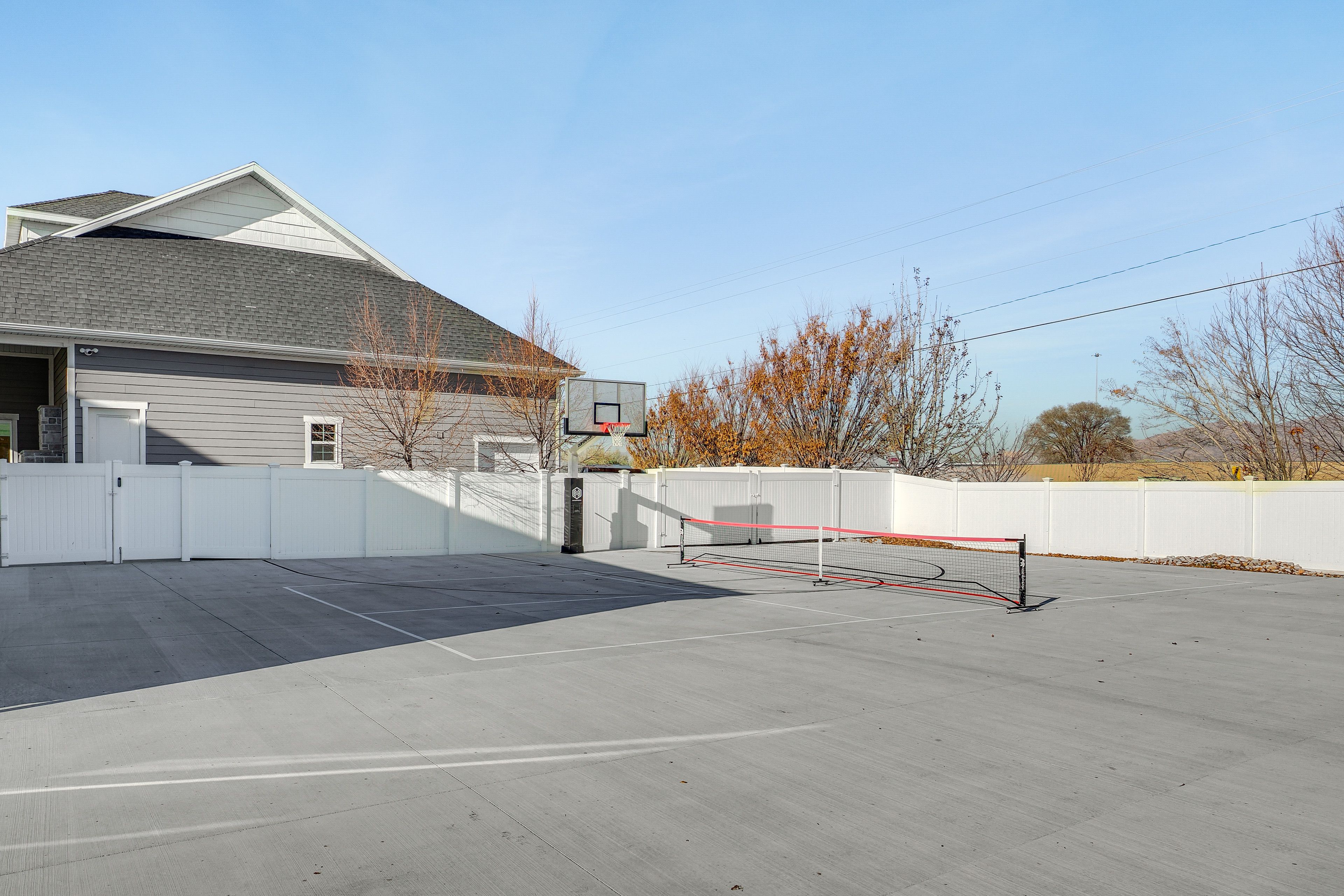 Private Pickleball & Basketball Court