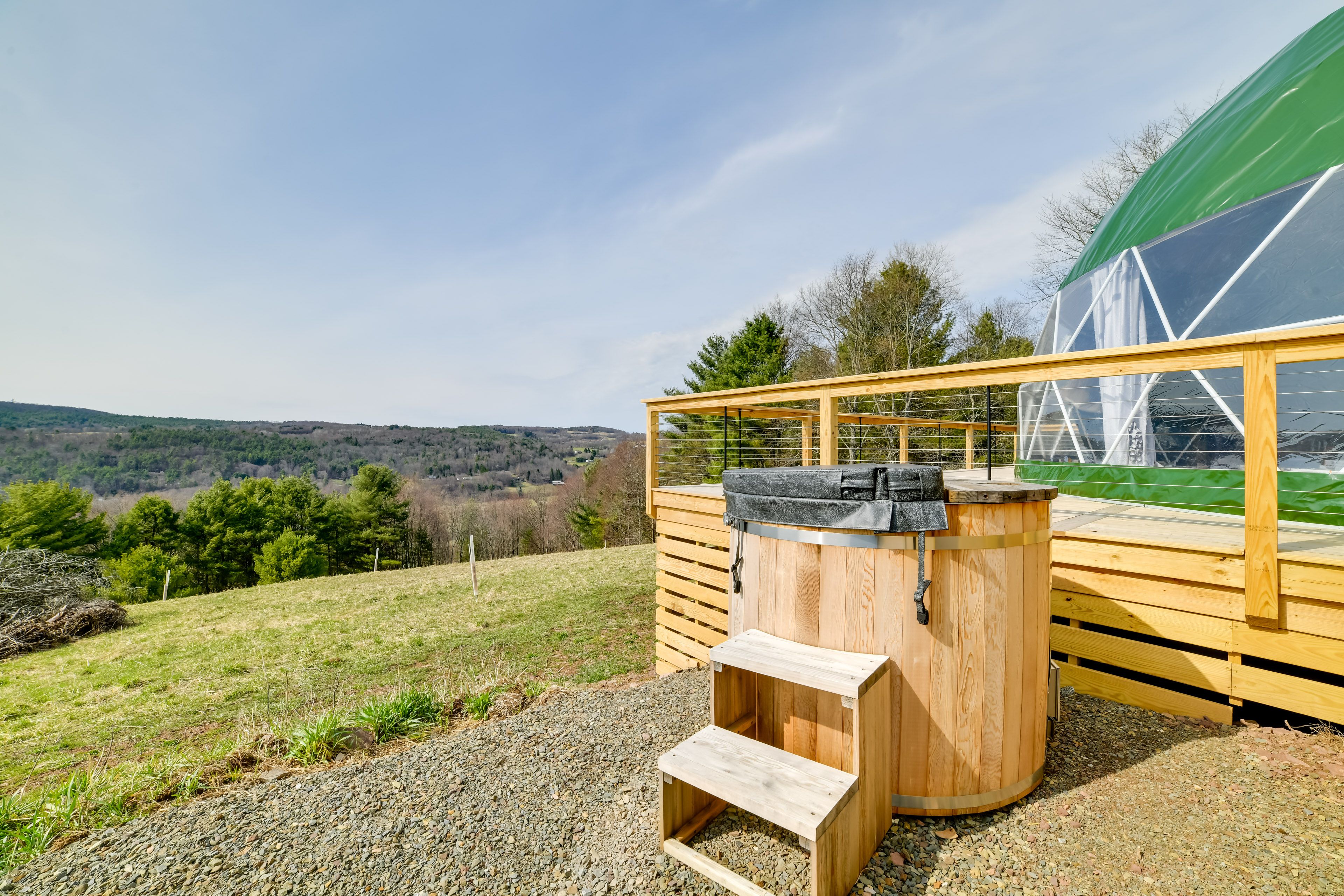 Private Barrel Hot Tub