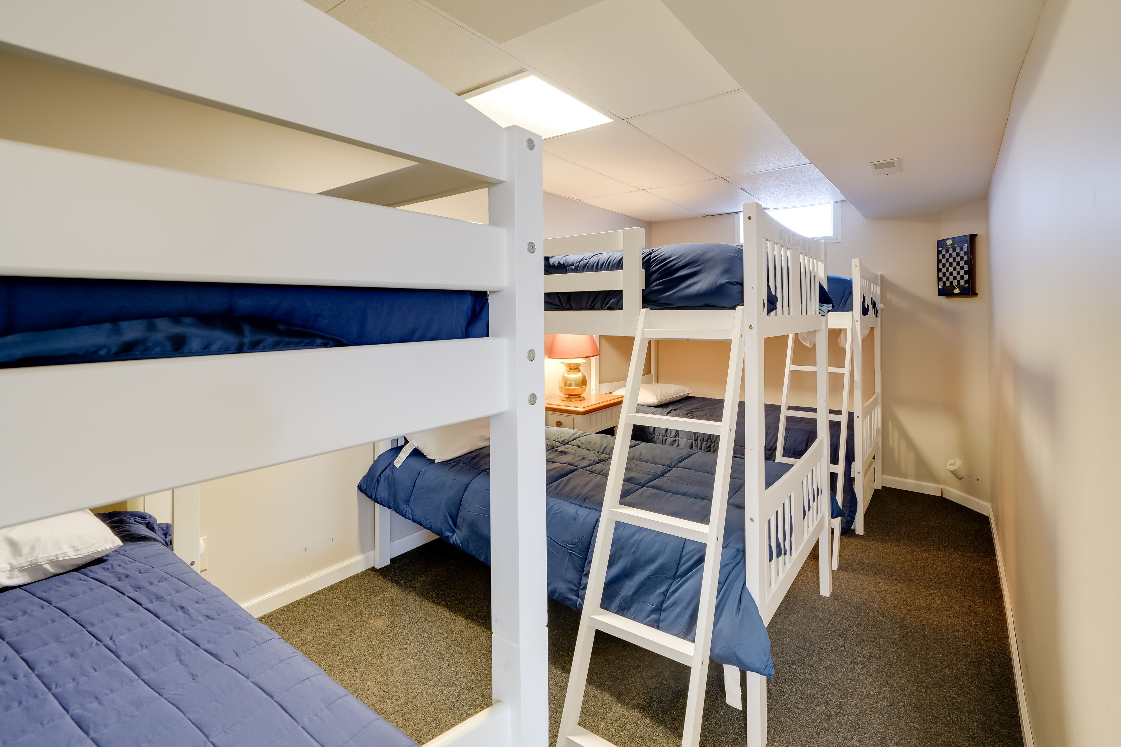 Bedroom 5 | 3 Twin Bunk Beds | Lower Level