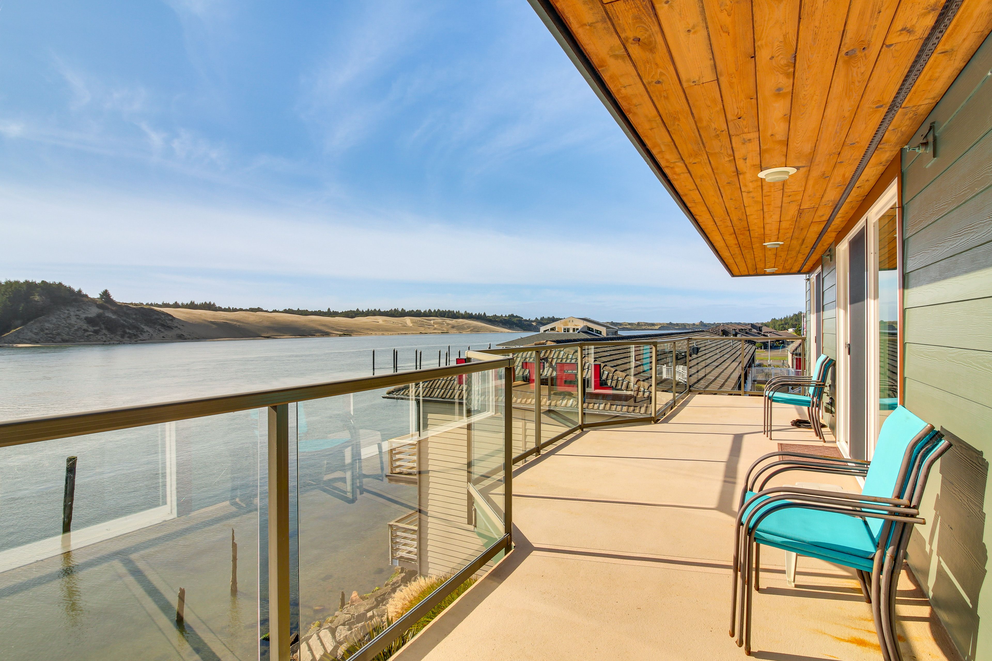 Private Balcony | Dune & River Views | Seating