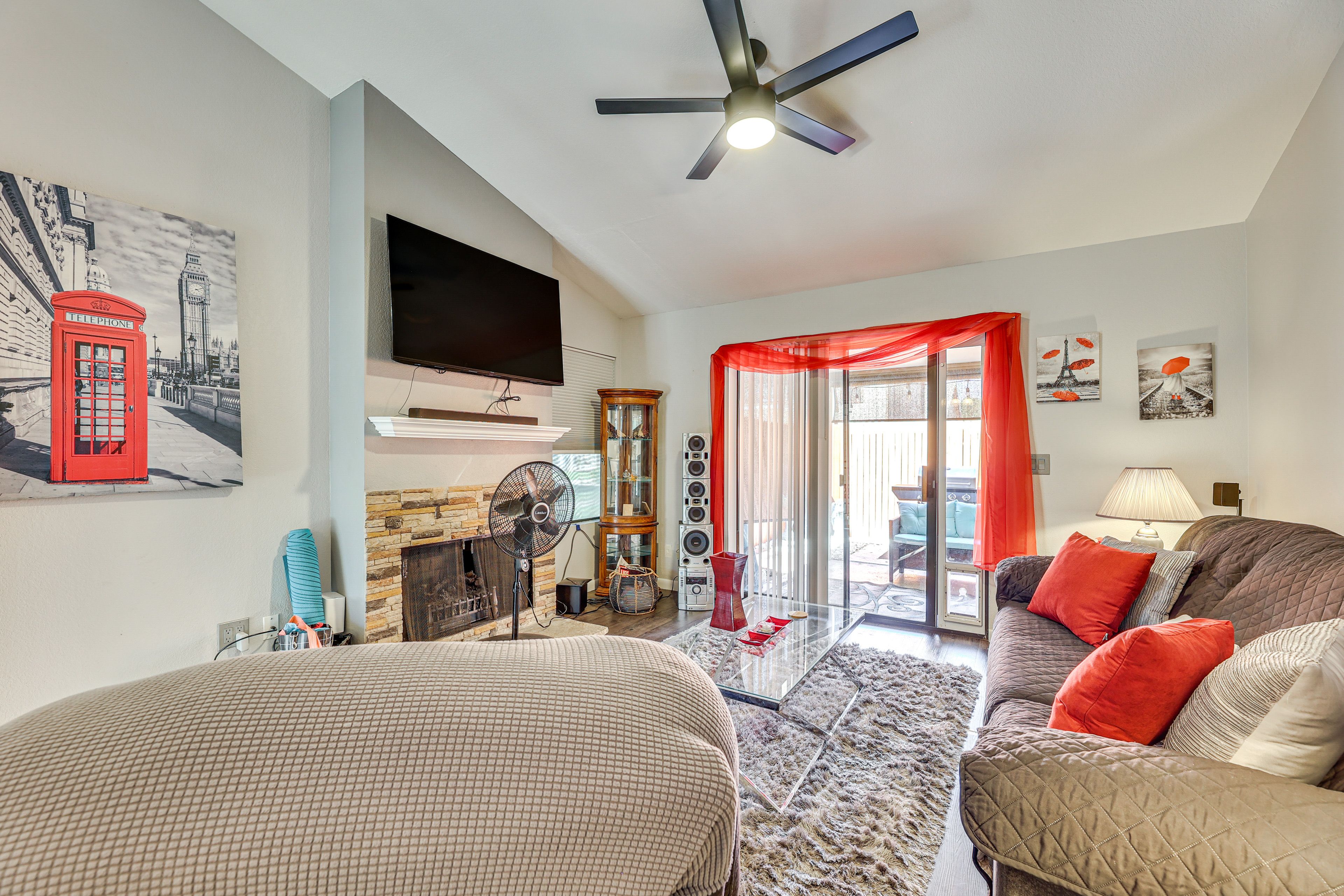 Property Interior | Single-Story Townhome | Free WiFi | Central A/C & Heating