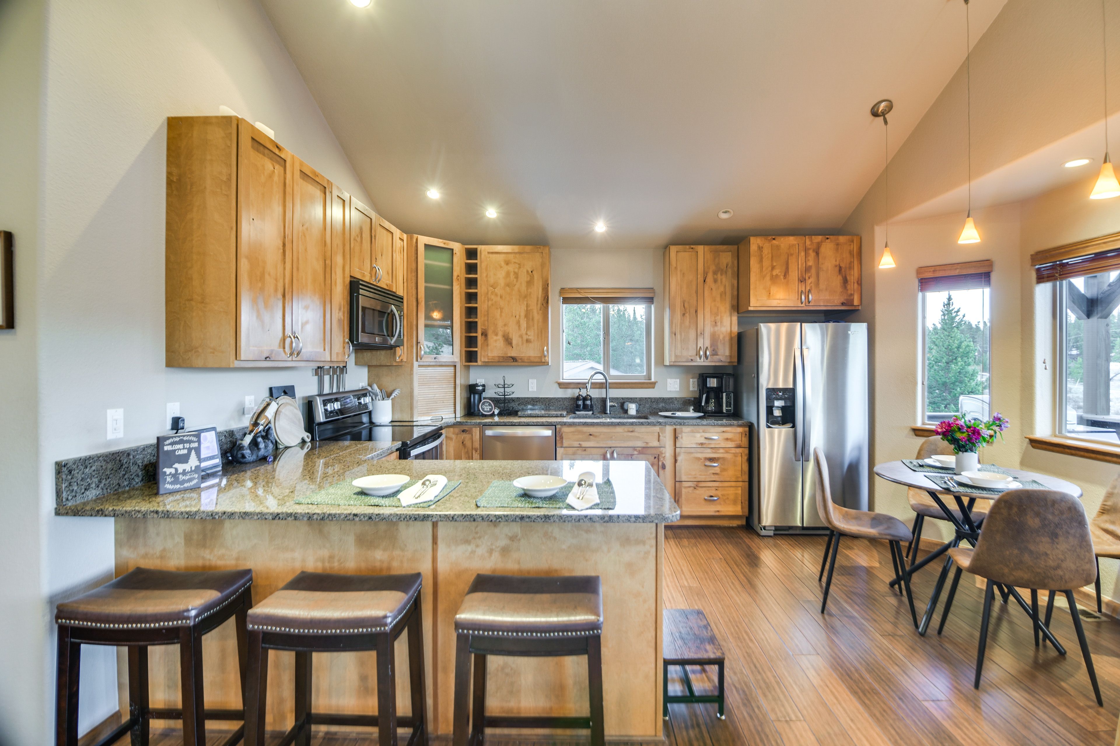 Kitchen & Dining Area | 2nd Floor | Dishes & Flatware Provided | Cooking Basics