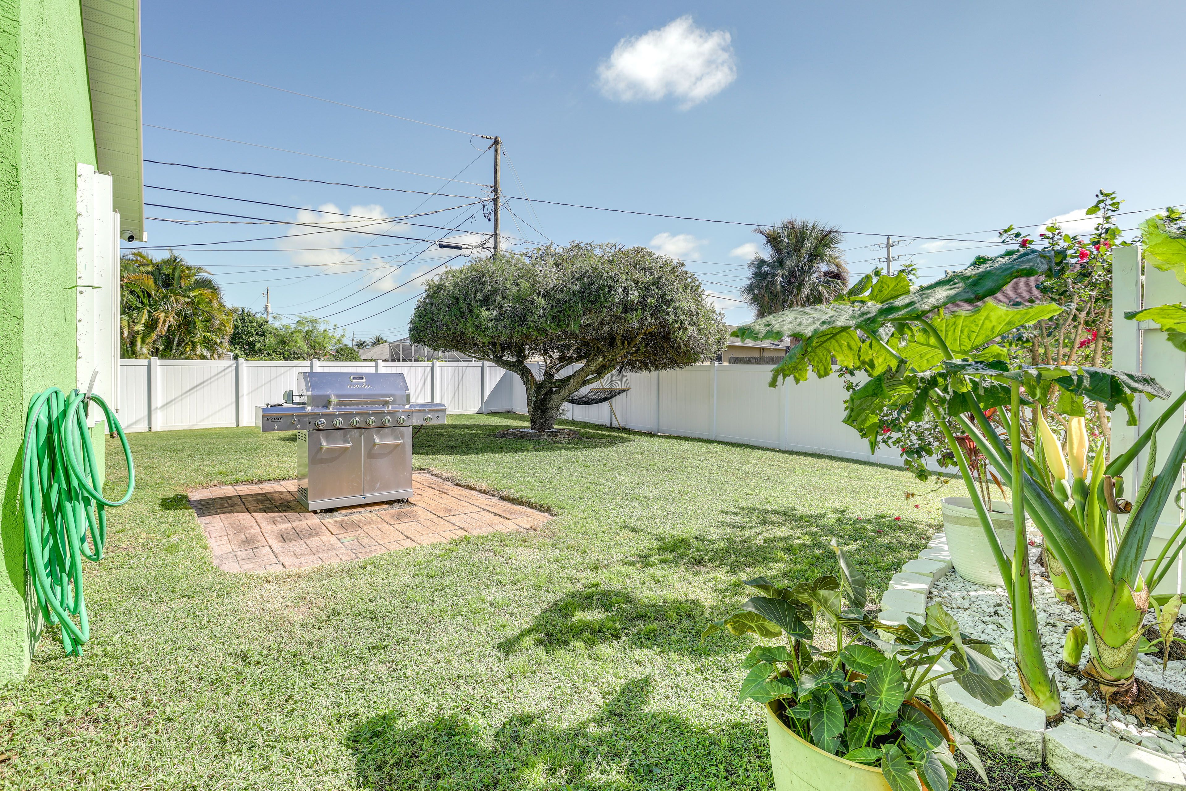 Fenced-In Yard | Gas Grill